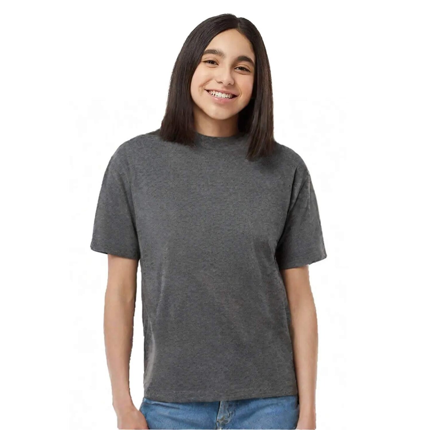 Youth Soft Touch Crewneck T-Shirt for School, Sports & Everyday Casual Wear