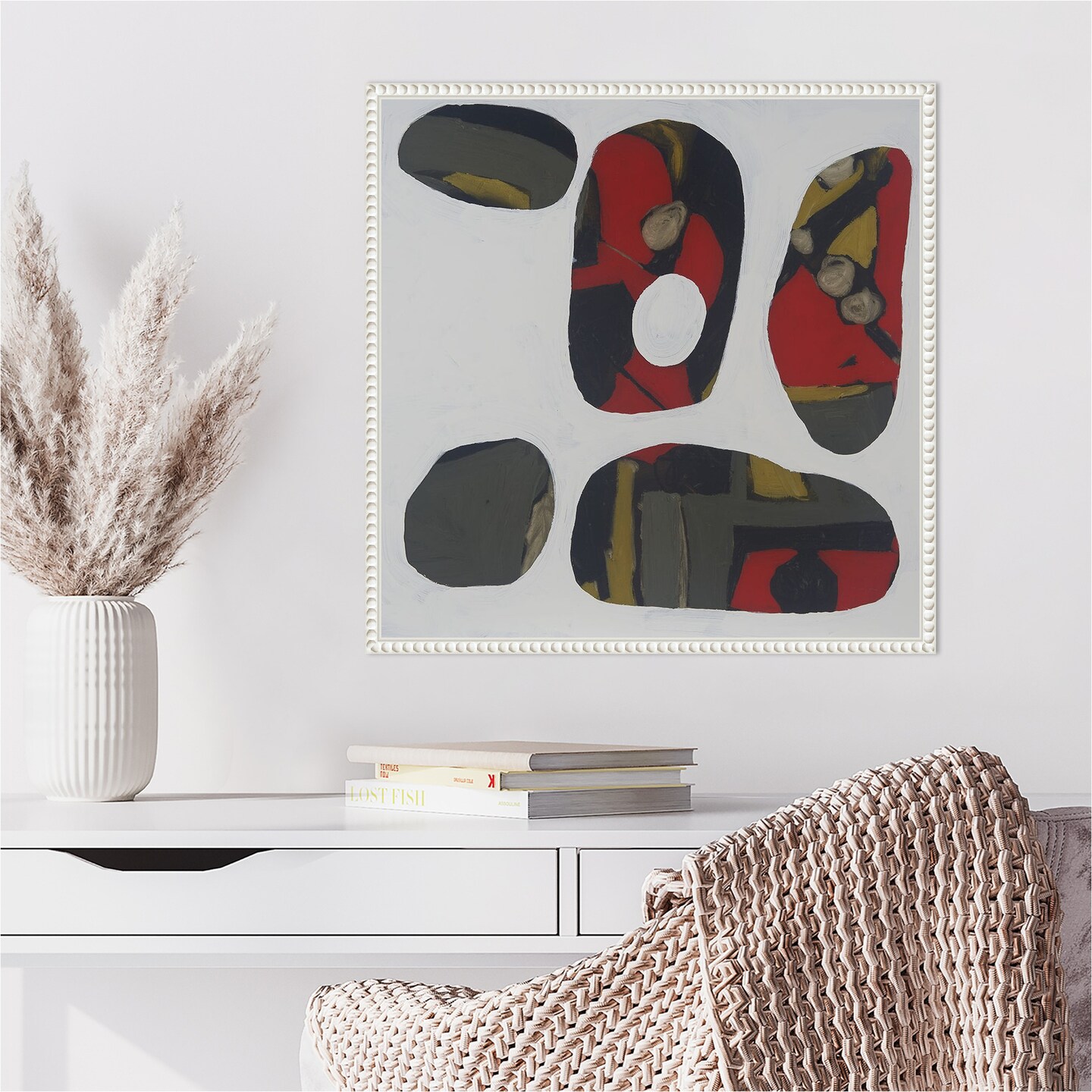 Painted Stones II by Erin McGee Ferrell Framed Canvas Wall Art