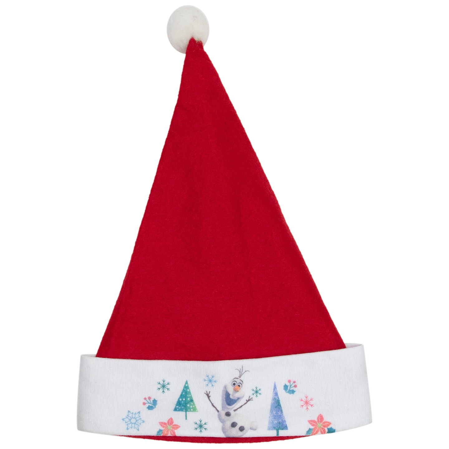 Disney Olaf from Frozen Child Santa Claus Christmas Hat - Medium - 17&#x22; - Red