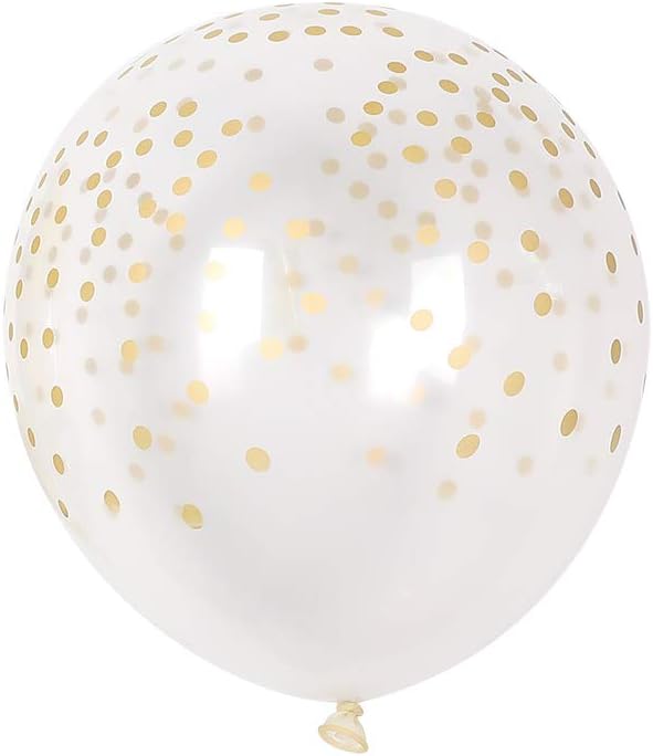 60pcs 12inch Helium Balloon Bouquet Metallic Gold Pearl Black Clear with Dot Balloon Perfect for Baby Shower Bridal Shower Birthday Anniversary Party Decorations(Black)