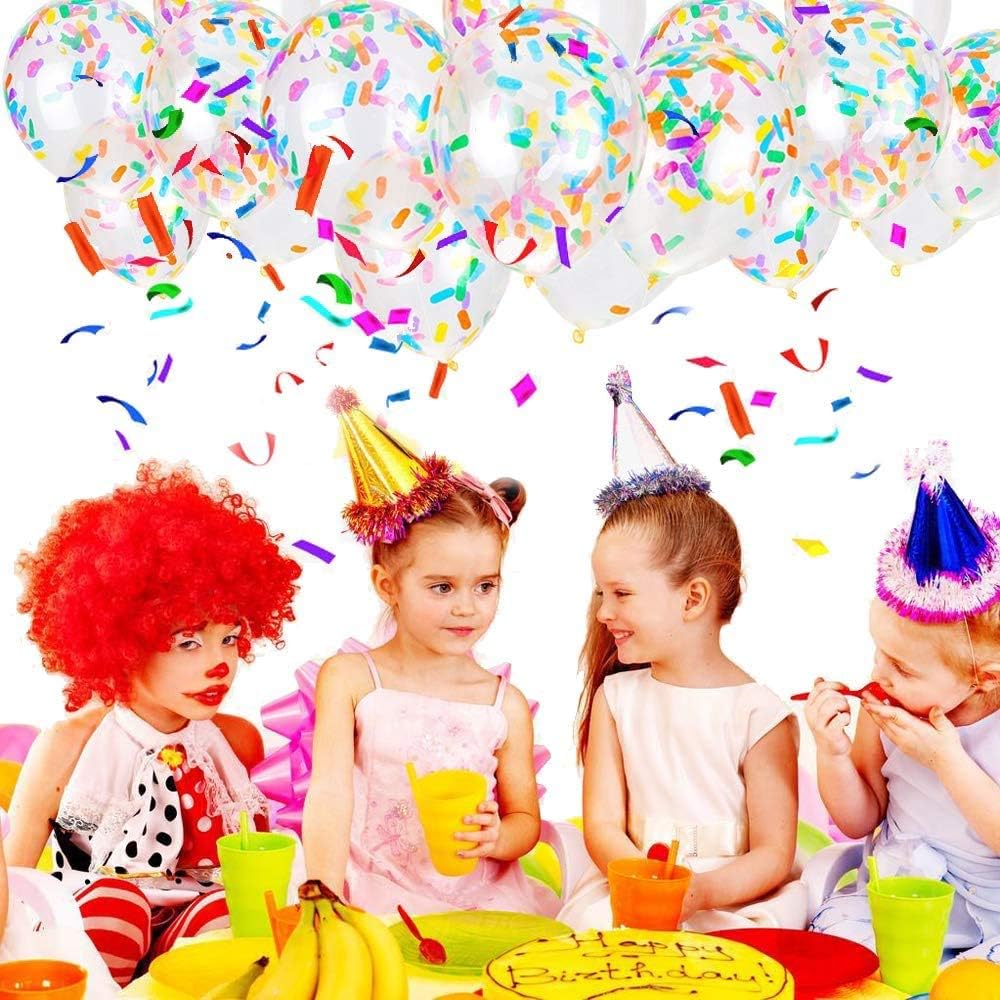 Party Balloon Birthday Balloons Sprinkles Confetti Balloon Pack - Ice Cream Sprinkle Balloons
