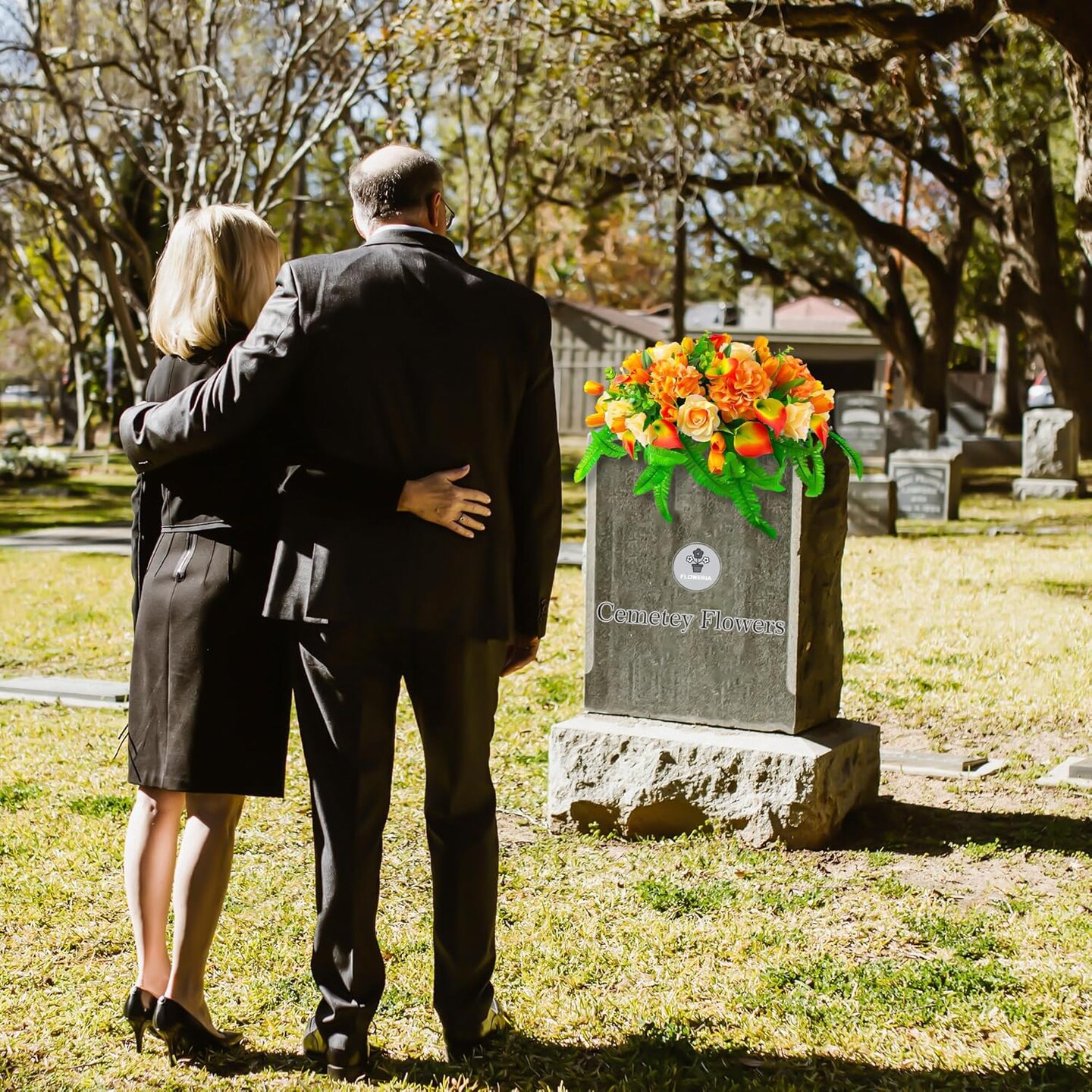 Summet Bushes Artificial Cemetery Flowers