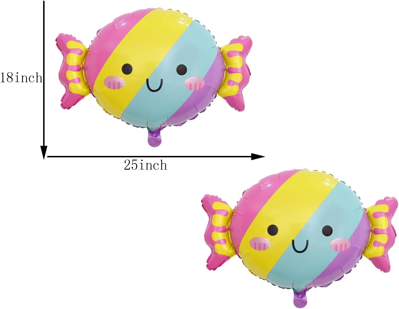 8PCS Ice Cream Cnady Foil Balloons Sweet Candy Foil Balloon for ice Cream Themed Party Decorations Baby Shower Wedding Party Decorations