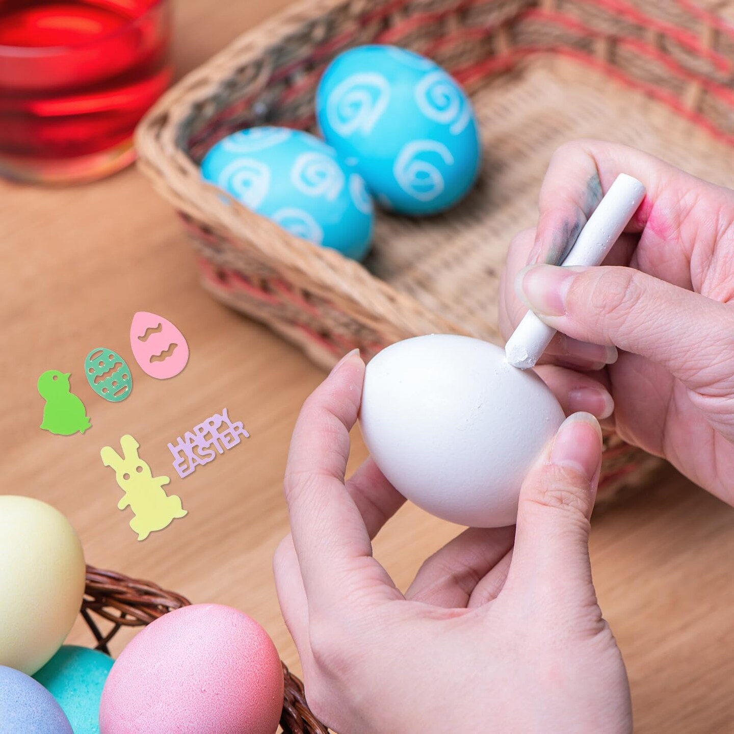 15g Colorful Easter Table Confetti Decor Glitter Scatter Bless Confetti Decoration for Spring Hallowmas Bride Shower Birthday Wedding Foil Theme Party Thanks Giving DIY Craft (Mixed Shape)