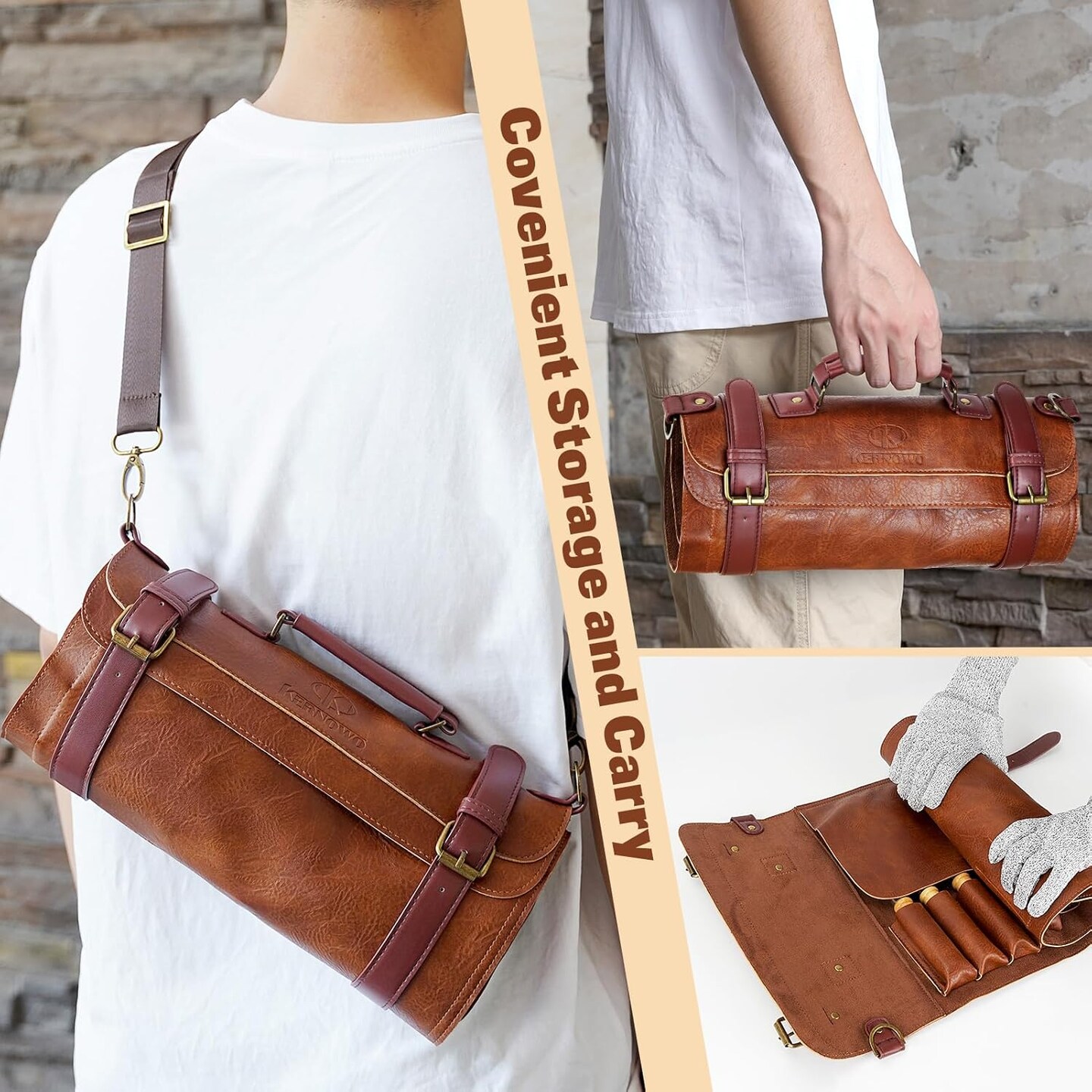 Wood Carving Kit, 20Pcs Wood Carving Tools with PU Leather Storage Bag, Wood Whittling Kit with 3Pcs Chisels & 8Pcs Whittling Knives & 5 Detail Carving Knives for Beginners and Enthusiasts