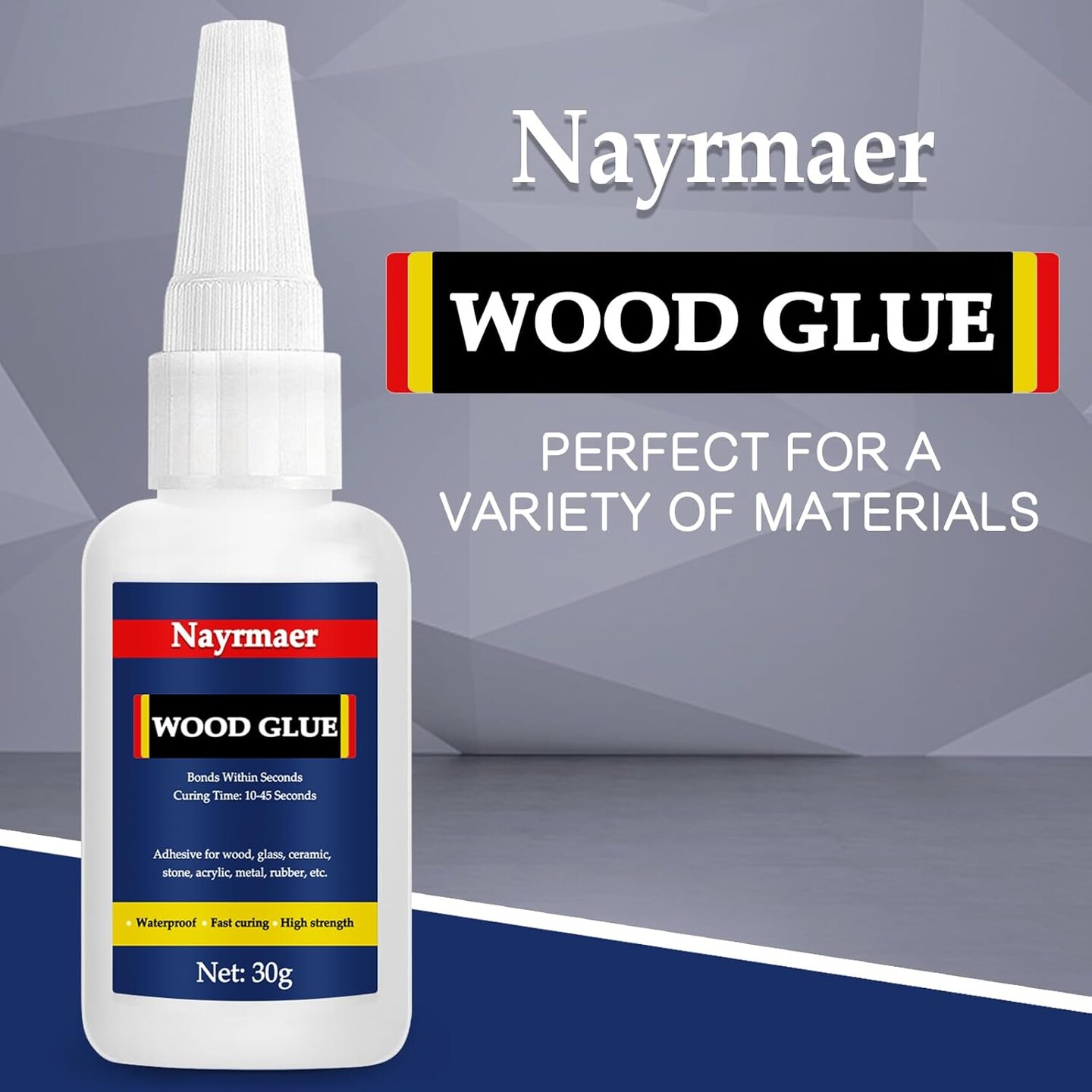 Wood Glue, 30g Super Glue for Wood, CA Glue for Wood Working, Fast Drying Wood Glue for Wood, Furniture, Balsa and Crafts (WGN1-30g)