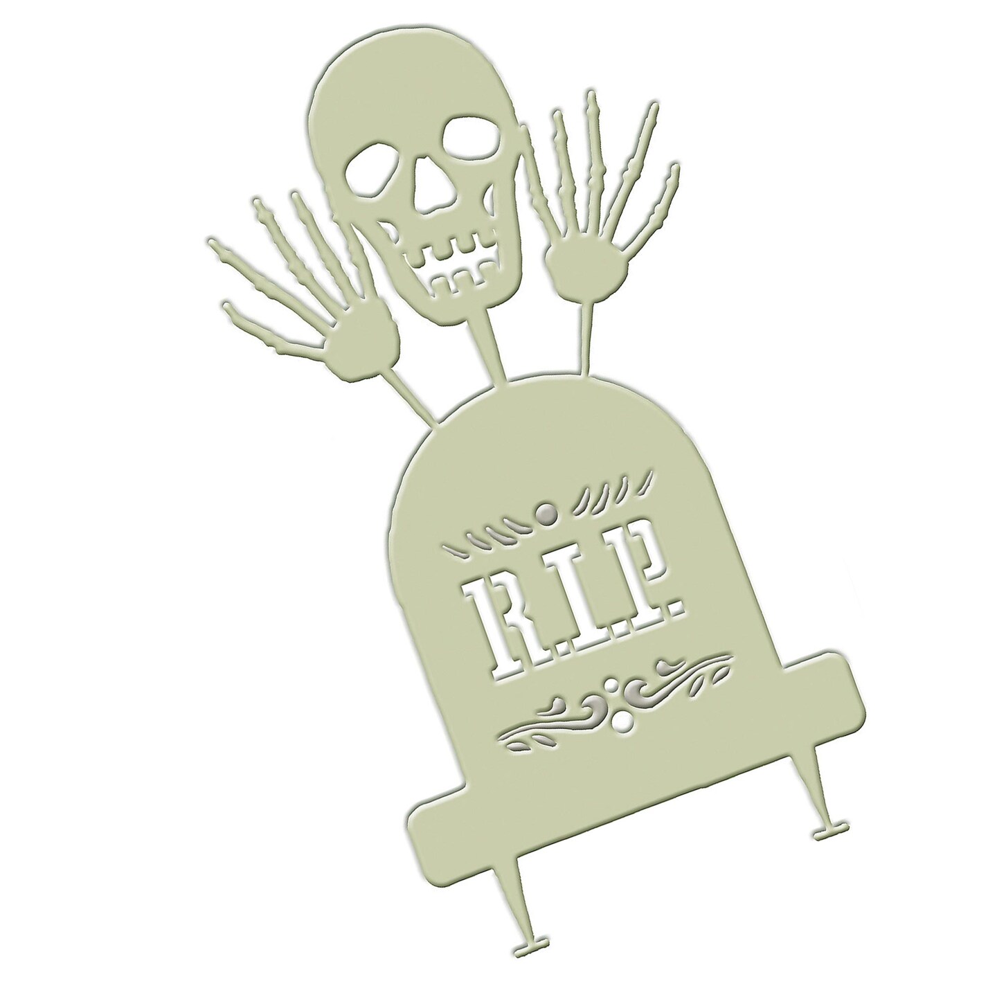 Grave Yard Set With Skull