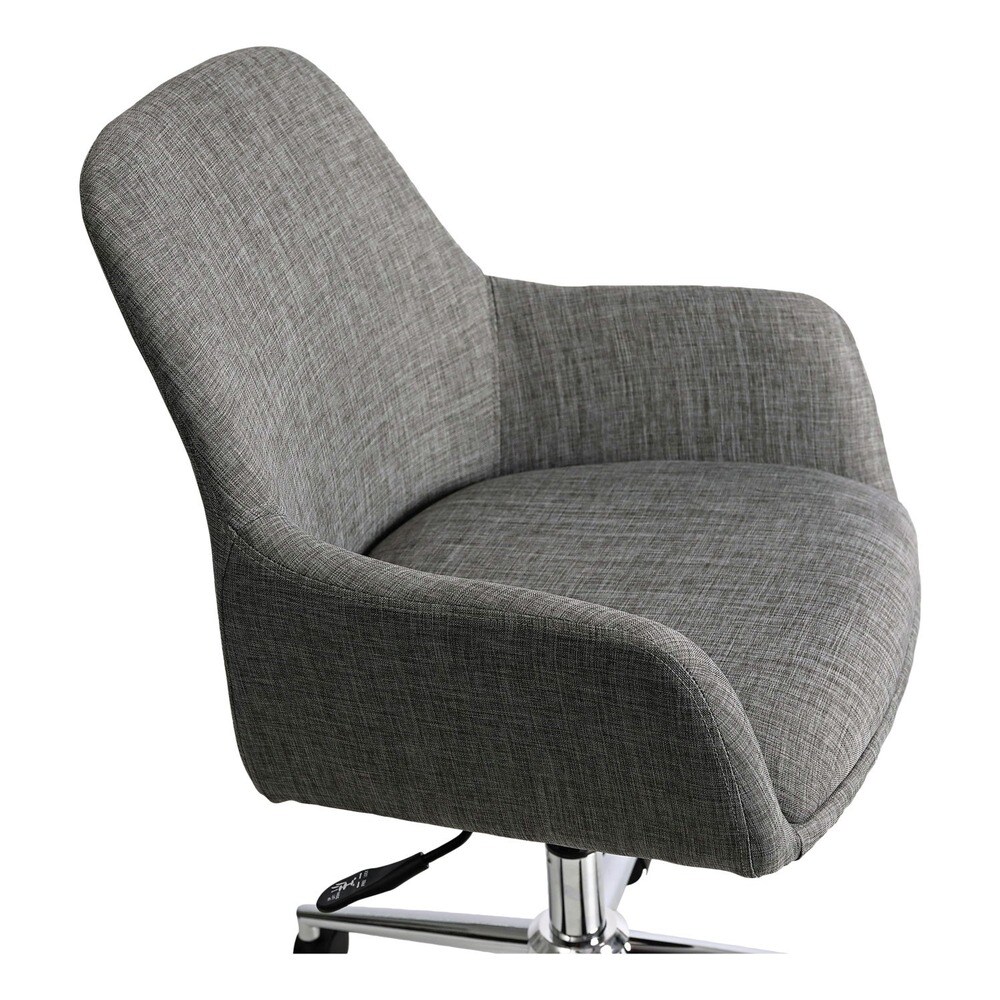 Alera 18.9 in. to 22.24 in. Seat Height Mid-Century Task Chair Supports Up to 275 lb - Gray Seat/Gray Back