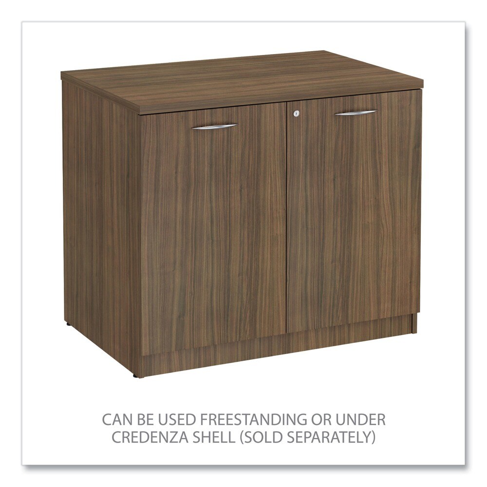 Alera Valencia Series 34.13 in. x 22.78 in. x 29.5 in. Storage Cabinet - Modern Walnut