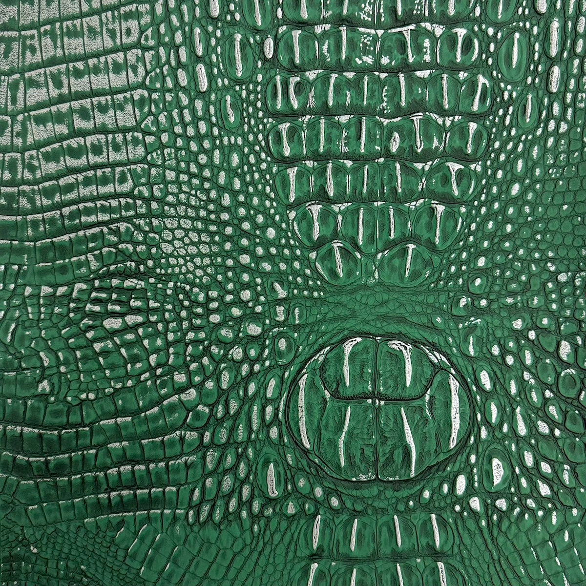 1 Yard Two Tone Gator Faux Leather Vinyl Fabric Upholstery Handbags Durable 56" Width