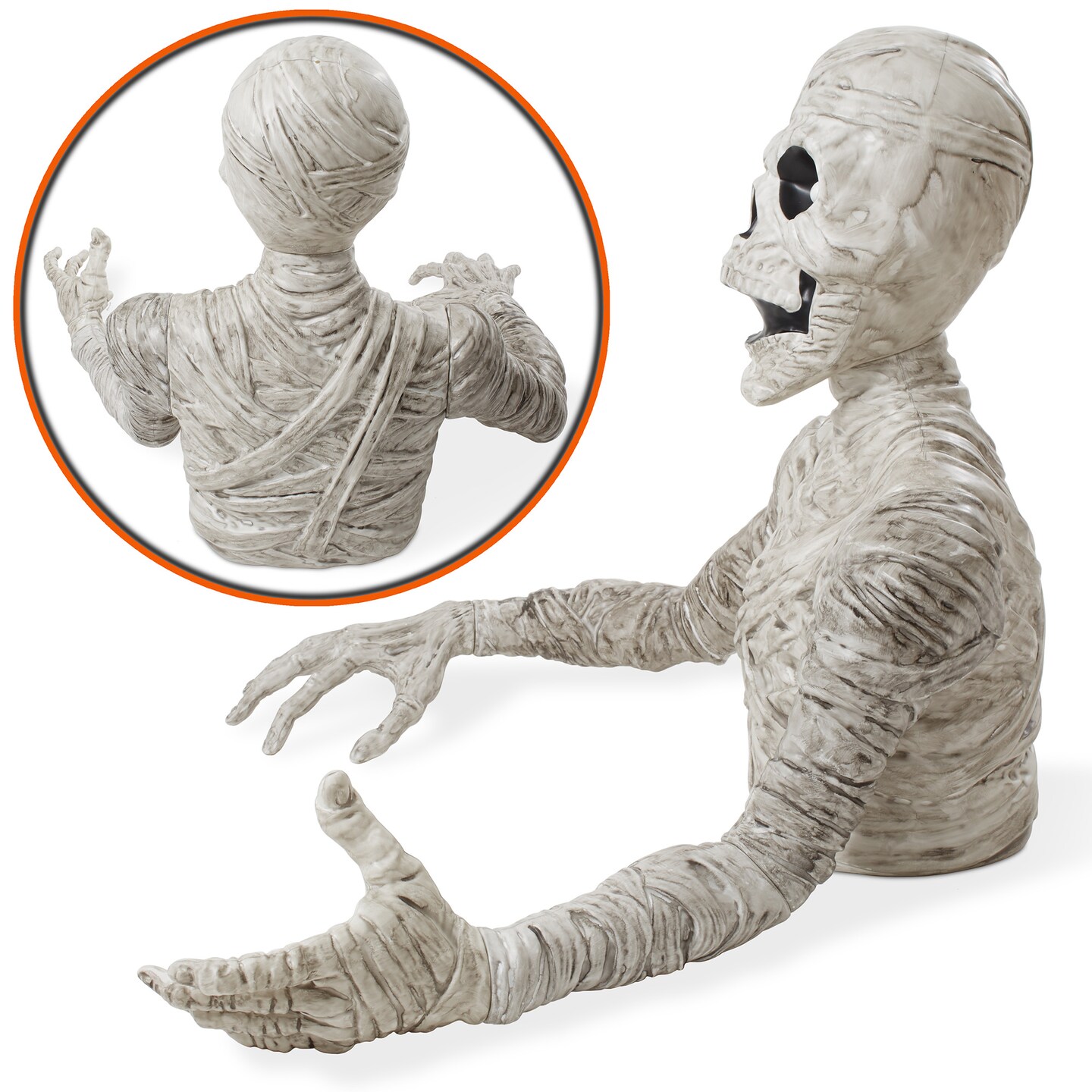 BOO BOX 36&#x22; Halloween Groundbreaking Decoration - Scary Outdoor Halloween Decor for Porch or Yard