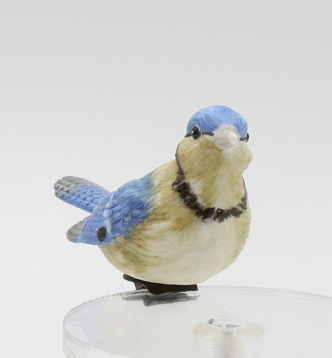 Ceramic Birdhouse Decor Bluejay Clip-On (Clip attached), Garden Decor, Bird Watcher Gift