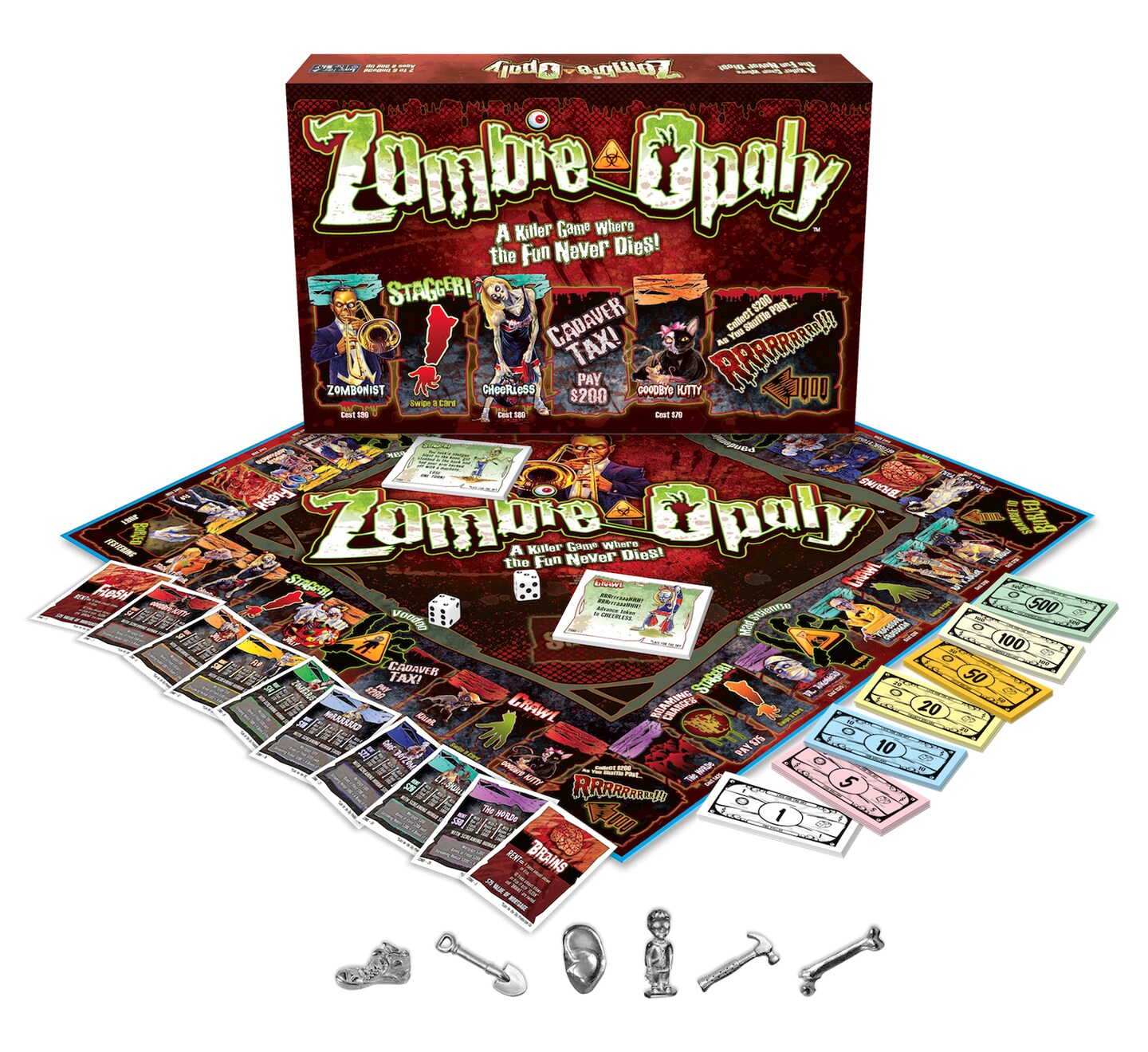 Late For the Sky: Zombie-Opoly Monopoly Board Game