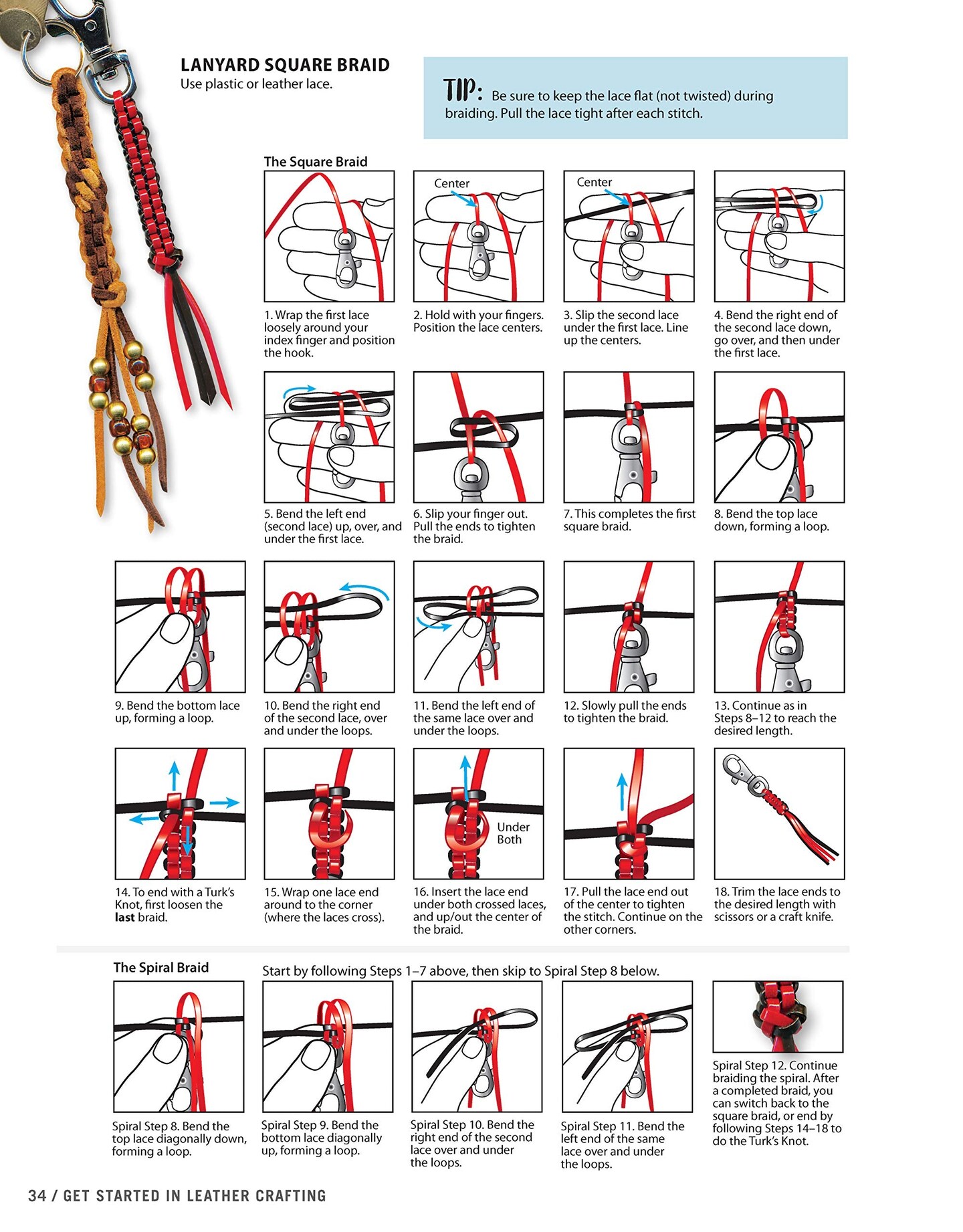 48 pages Get Started in Leather Crafting: Step-by-Step Techniques and Tips for Crafting Success (Design Originals) Beginner-Friendly Projects, Basics of Leather Preparation, Tools, Stamps, Embossing, &#x26; More