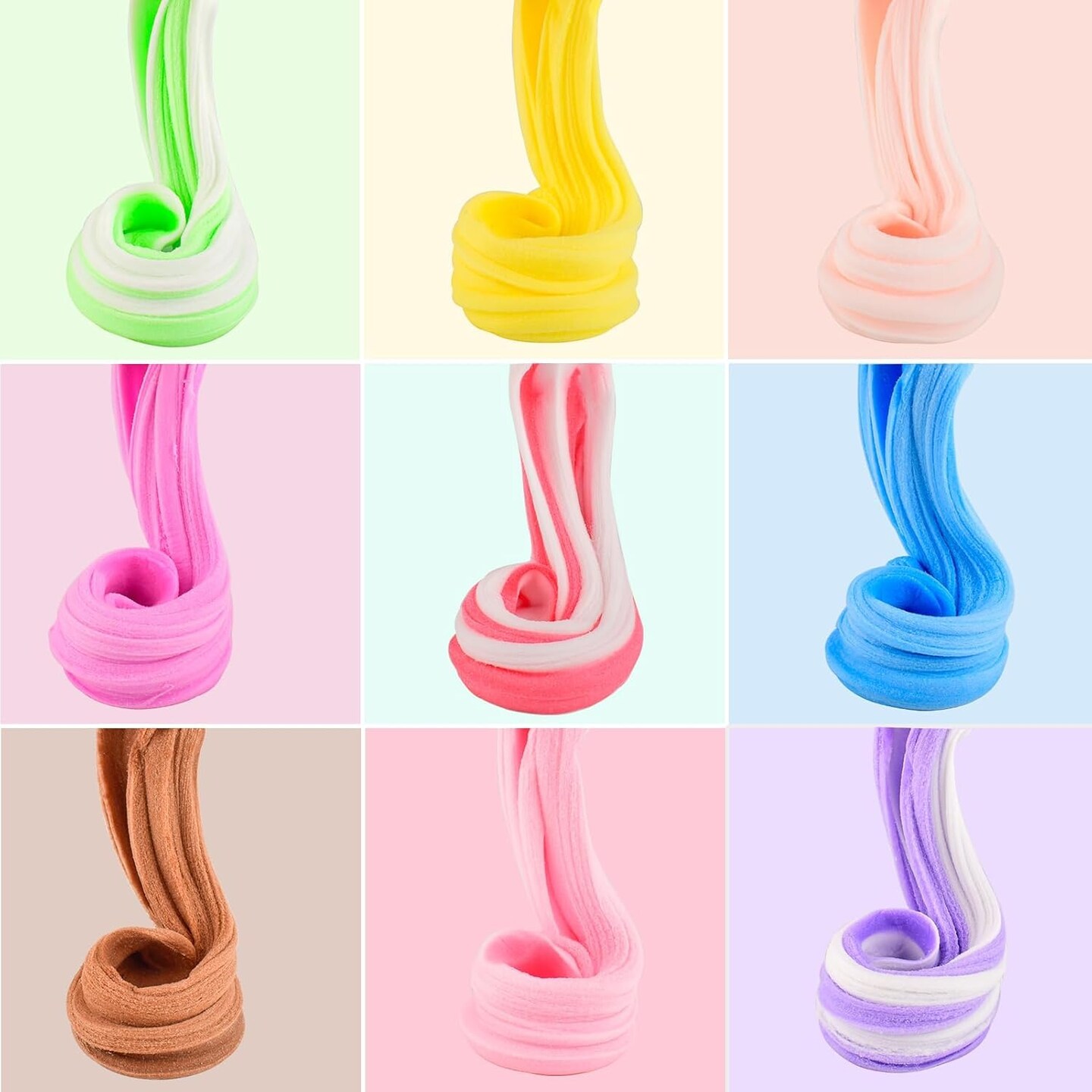 9 Pack Cloud Slime Kit