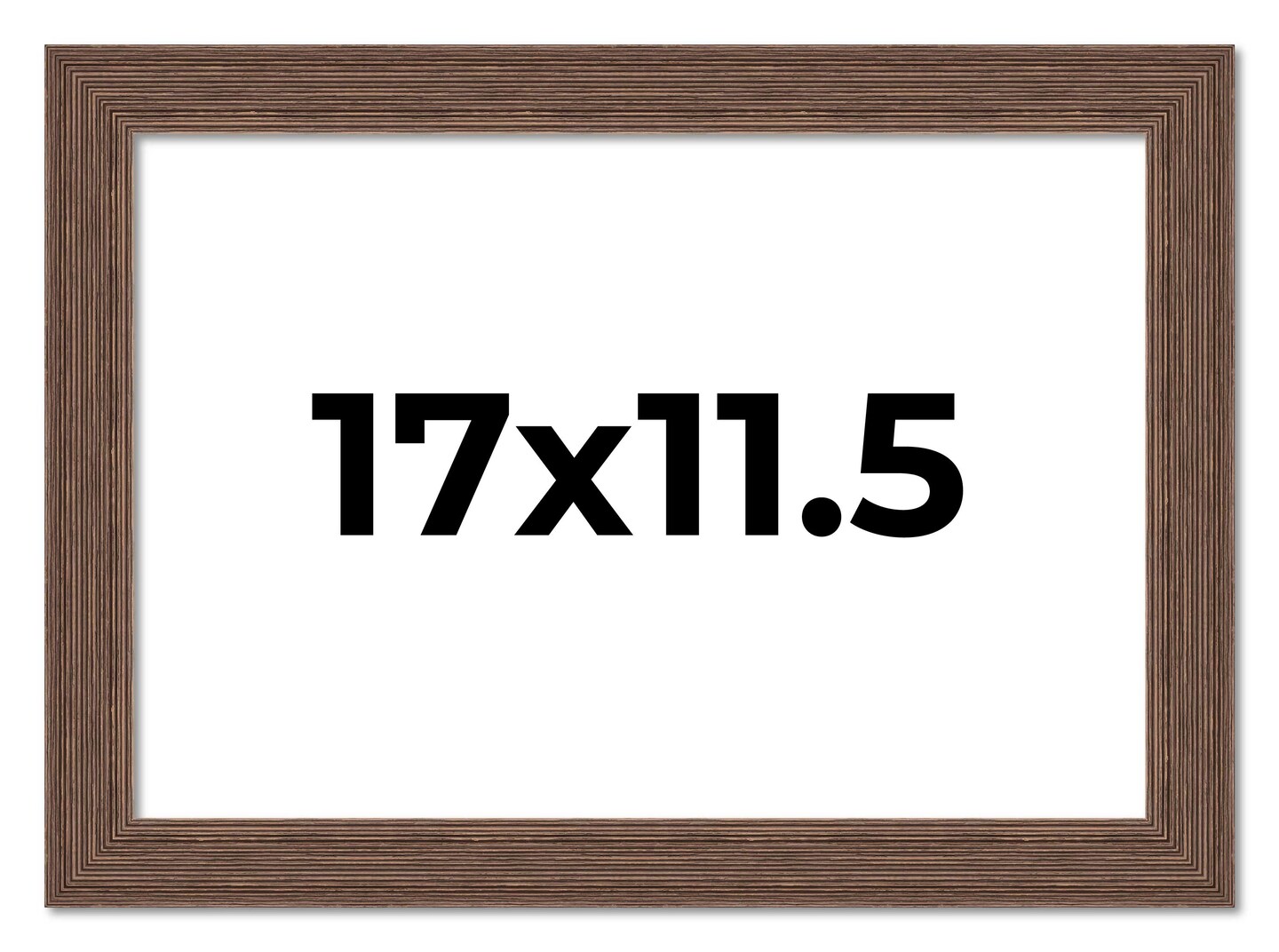 17x11.5 Wide Barnwood Picture Frame with UV-Resistant Acrylic &#x26; Acid Free Backing, Available in 6 Paint Finishes - Grey, Brown, White, and Black