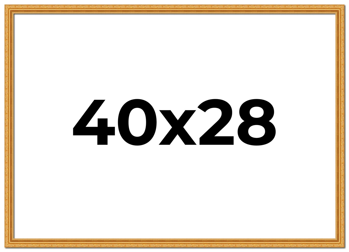 40x28 Solid Wood Antique Picture Frame with UV-Resistant Acrylic &#x26; Acid-Free Backing, Available in 4 Finishes: Bronze, Gold, Silver, and Gold with Black