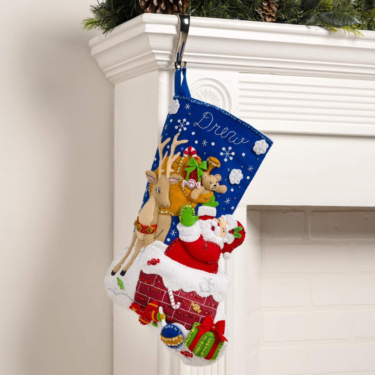 Bucilla Santa&#x27;s Toy Delivery Felt Stocking Kit