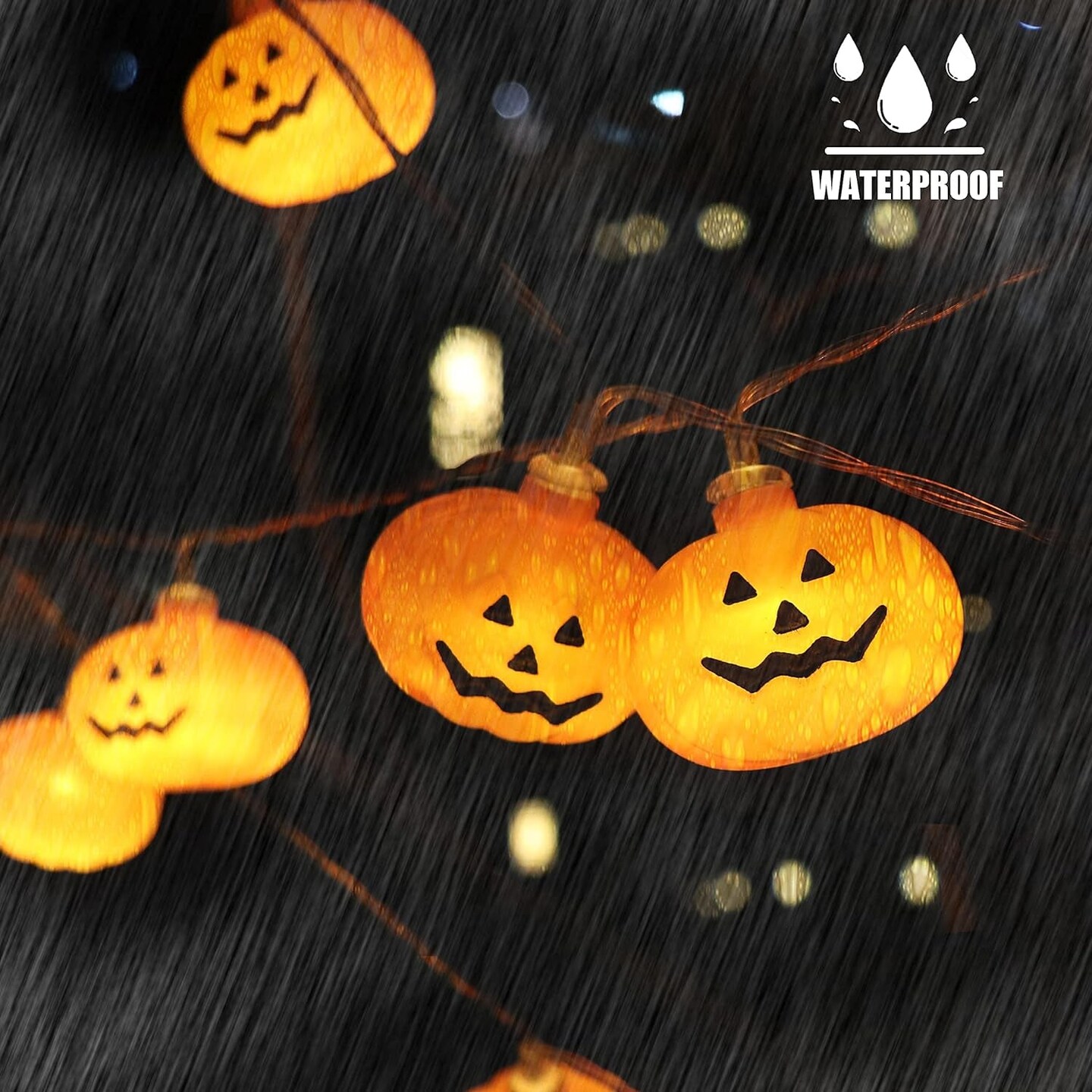 20 LED Pumpkin String Lights
