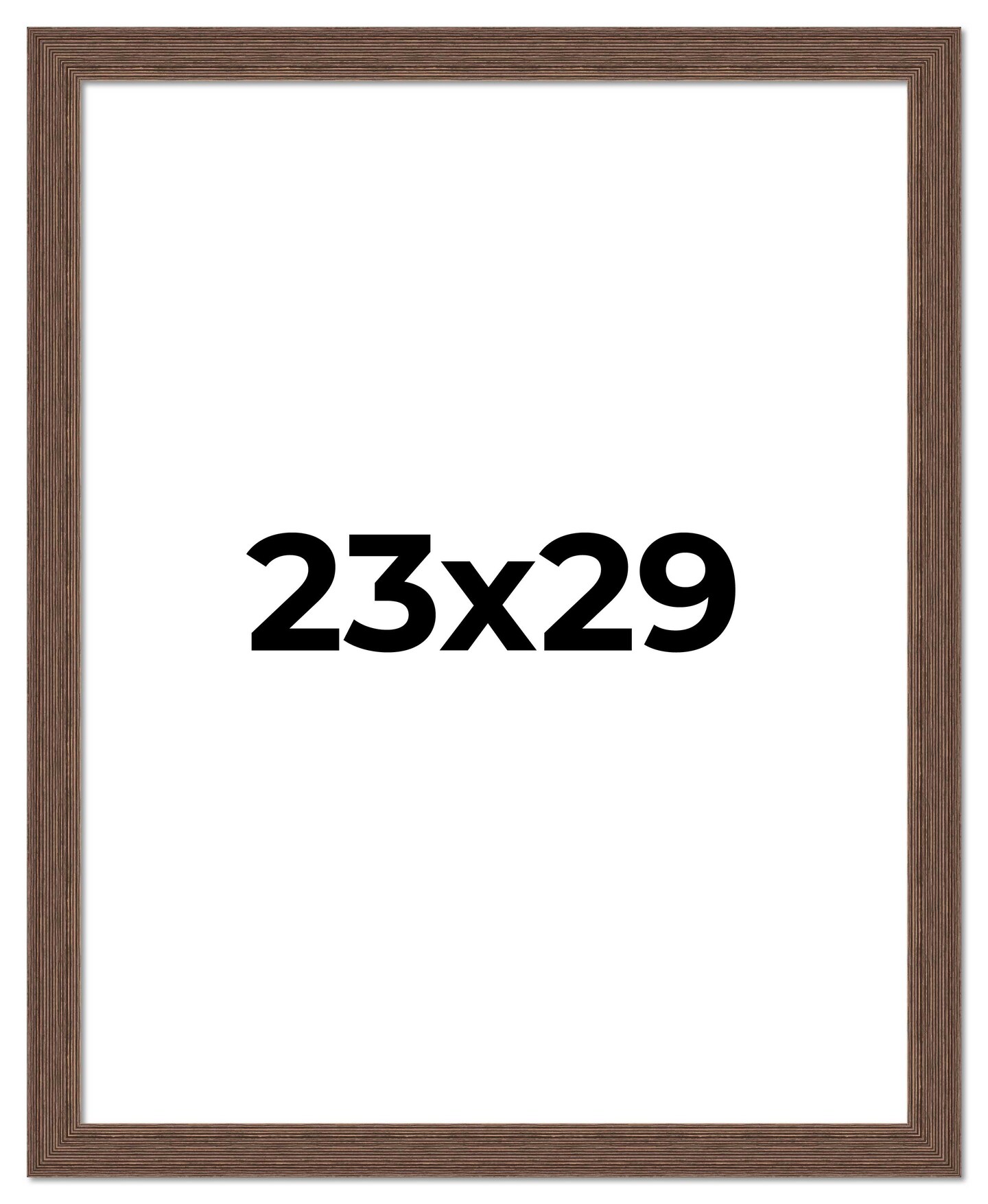 23x29 Wide Barnwood Picture Frame with UV-Resistant Acrylic & Acid Free Backing, Available in 6 Paint Finishes - Grey, Brown, White, and Black