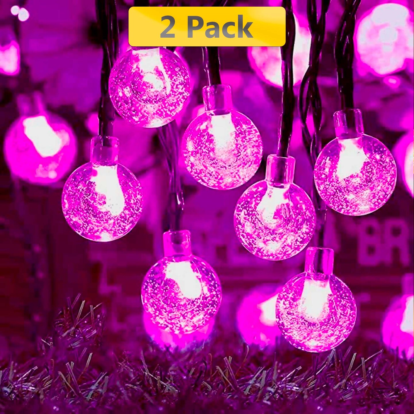 60 LED Solar Bubble String Lights