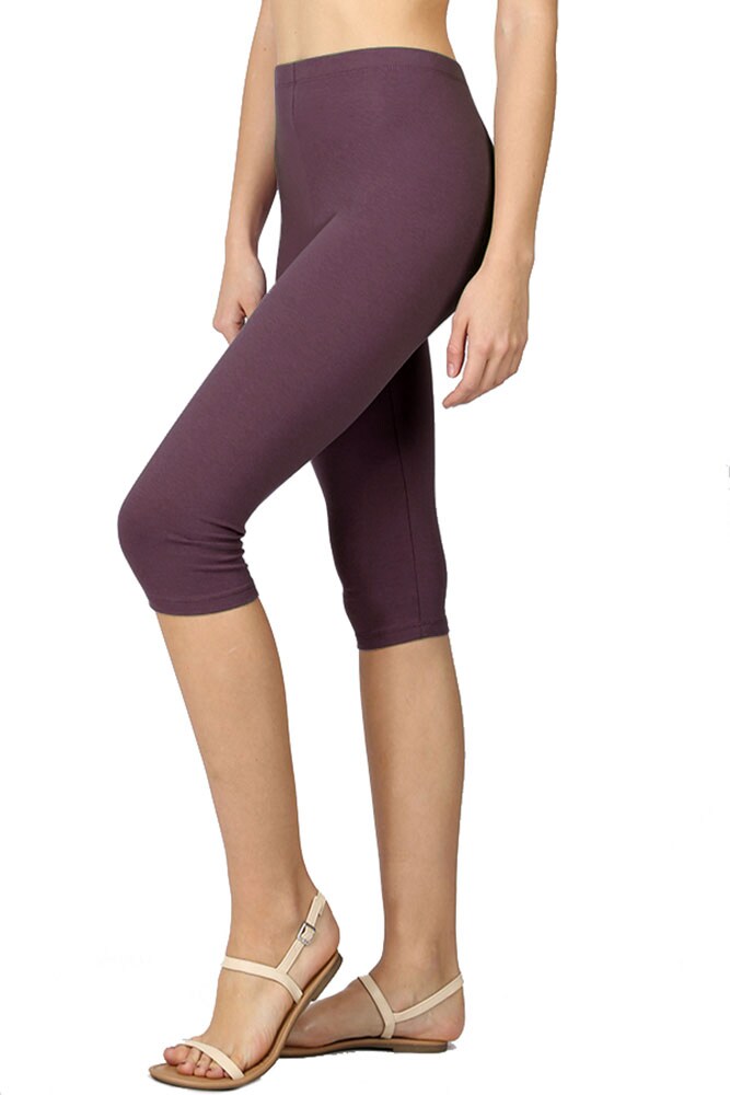 Womens Cotton Capri Leggings - image17
