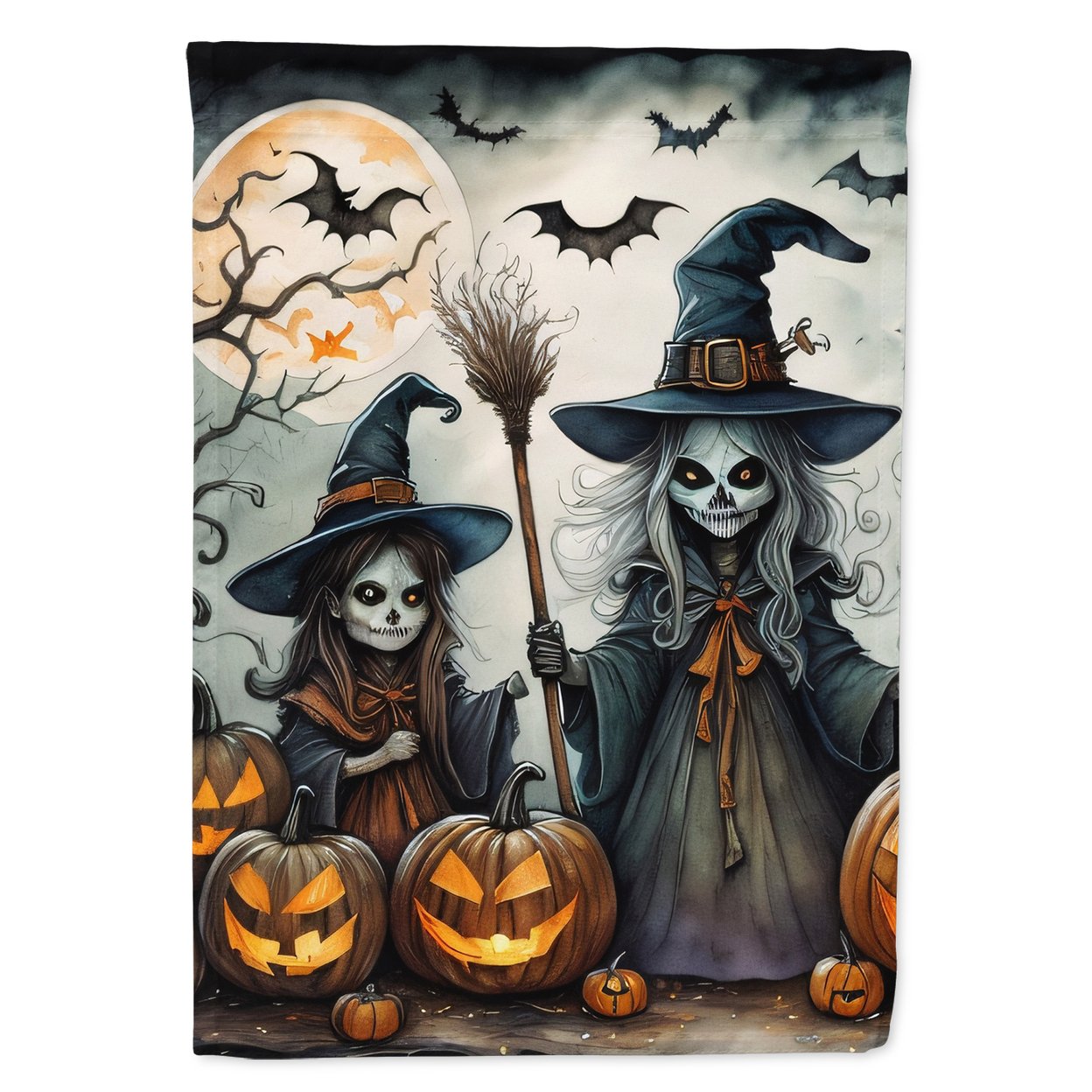 Witches Spooky Halloween Garden Flag