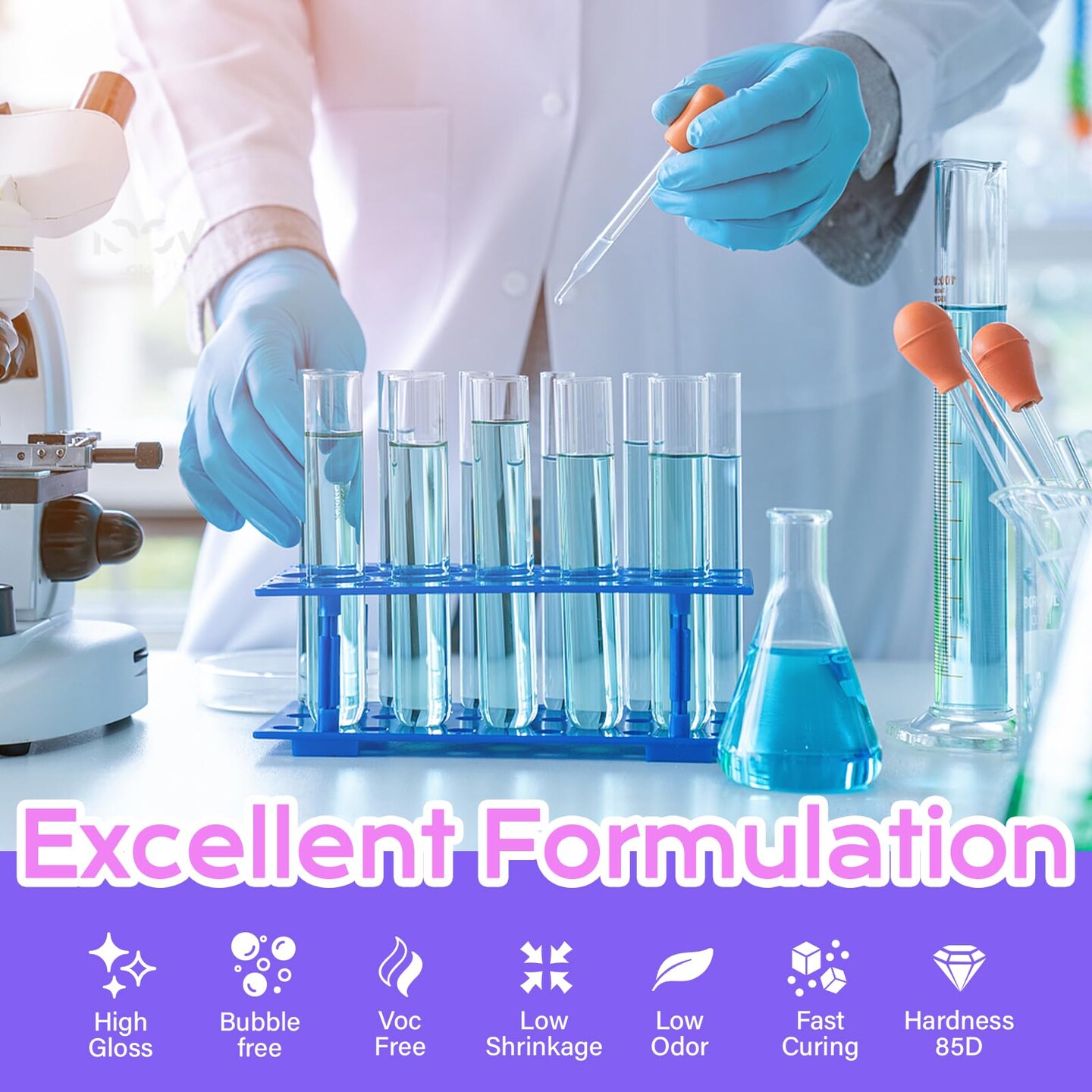 300g UV Resin kit with Casting Tools -Super Clear, Hard, Low Odor, Premixed and Fast Curing for Jewelry Making, DIY Craft Decoration, Coating