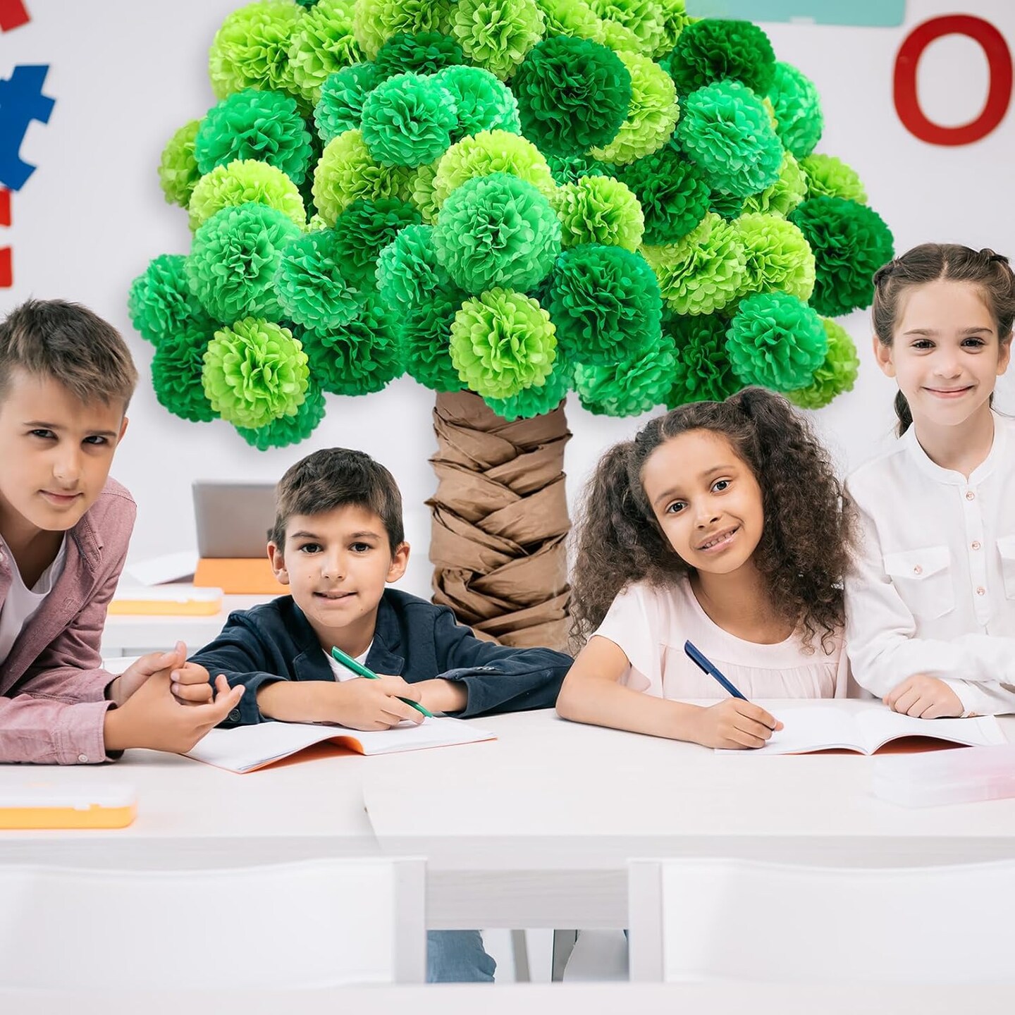 Classroom Tree Bulletin Board Set DIY 3D