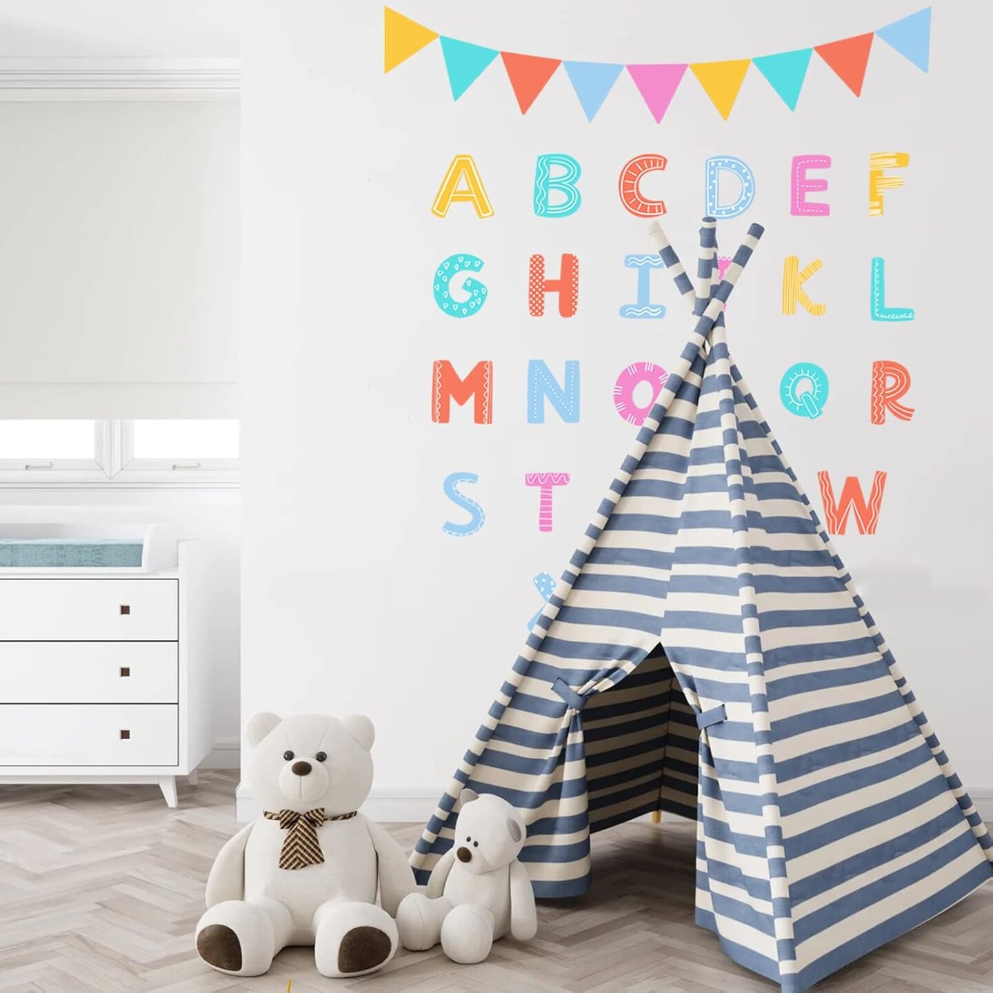 Alphabet Letters Kids Wall Stickers ABC Decals