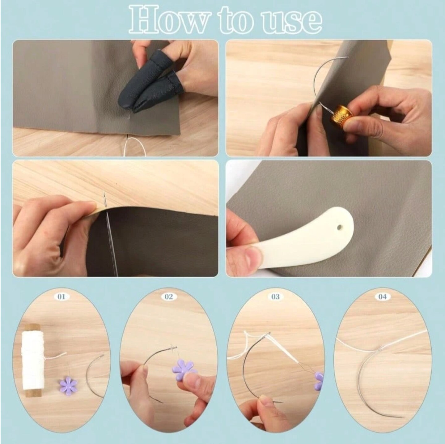 39‑Piece Bookbinding Tools Kit – Bone Folder, Waxed Thread, Awl, Ruler & Supplies for DIY Bookbinding, Paper Crafts & Book Repair