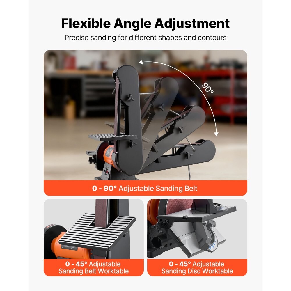 Professional Bench Belt Disc Sander Combo 2" x 42" Belt, 420W