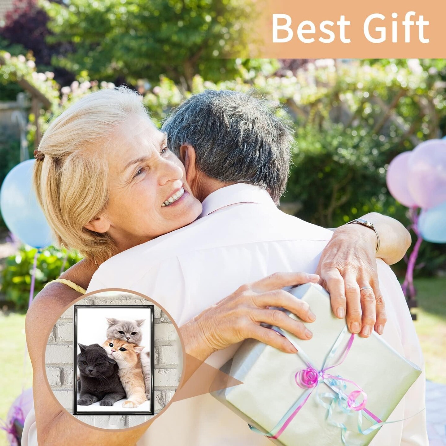 5x7 Picture Frame Metal, Thin Edge Photo Frames for Tabletop Display