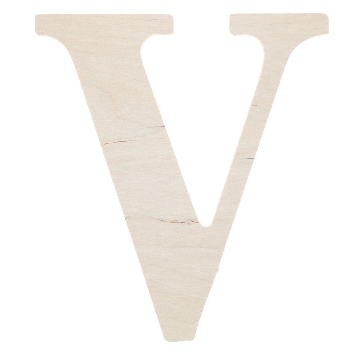 Good Wood by Leisure Arts Letter 9.5&#x22; V, Wooden Letters, Wood Letters, Wooden Letters Wall Decor, Large Wooden Letters, Wooden Letters 9.5 inch, Small Wooden Letters for Crafts