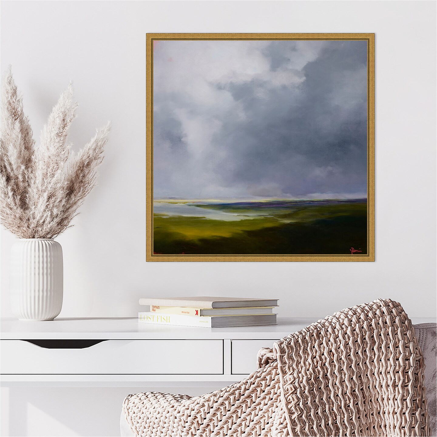 The Green by Patrick Dennis Framed Canvas Wall Art