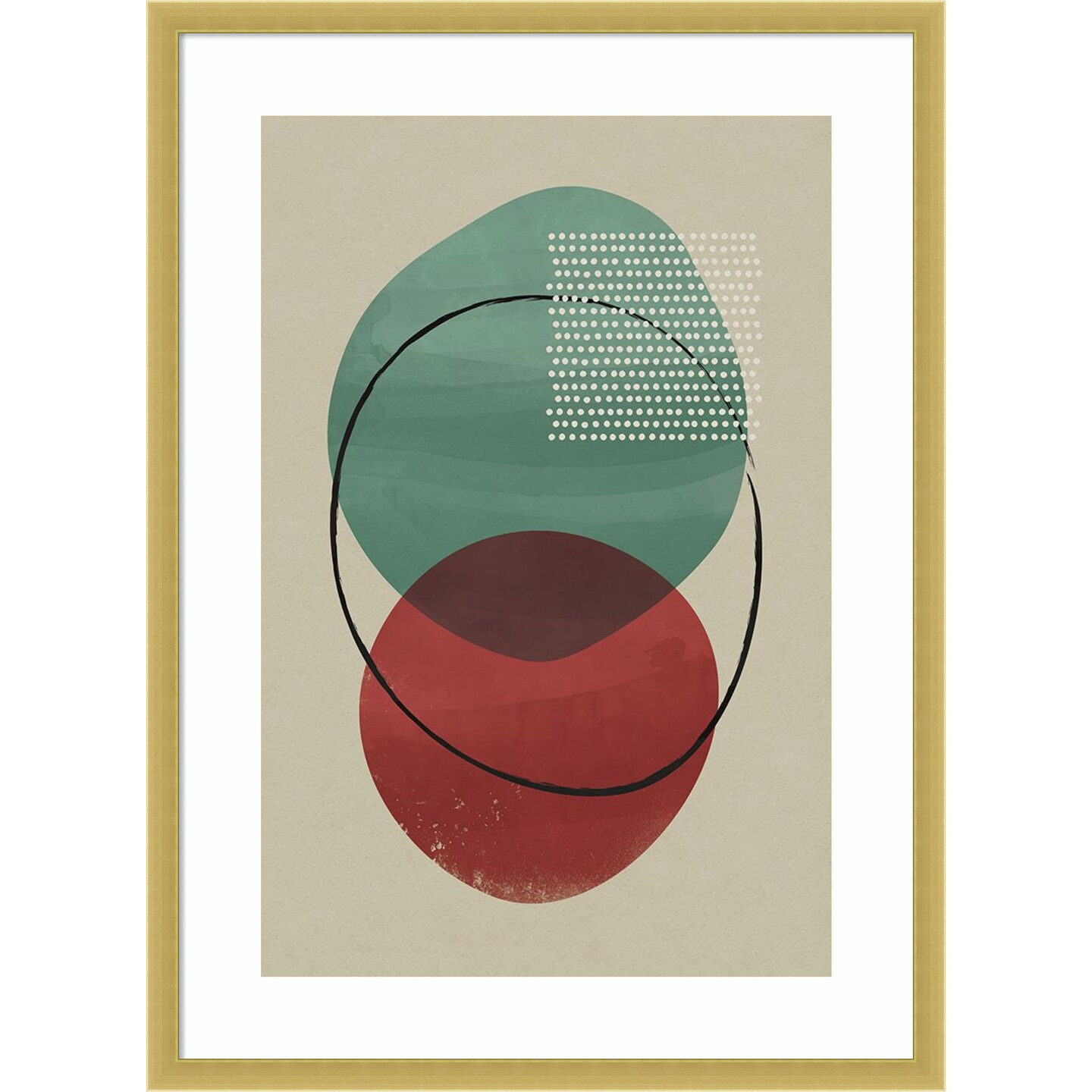 Geometric Hues I  by Gary William Wood Framed Wall Art Print