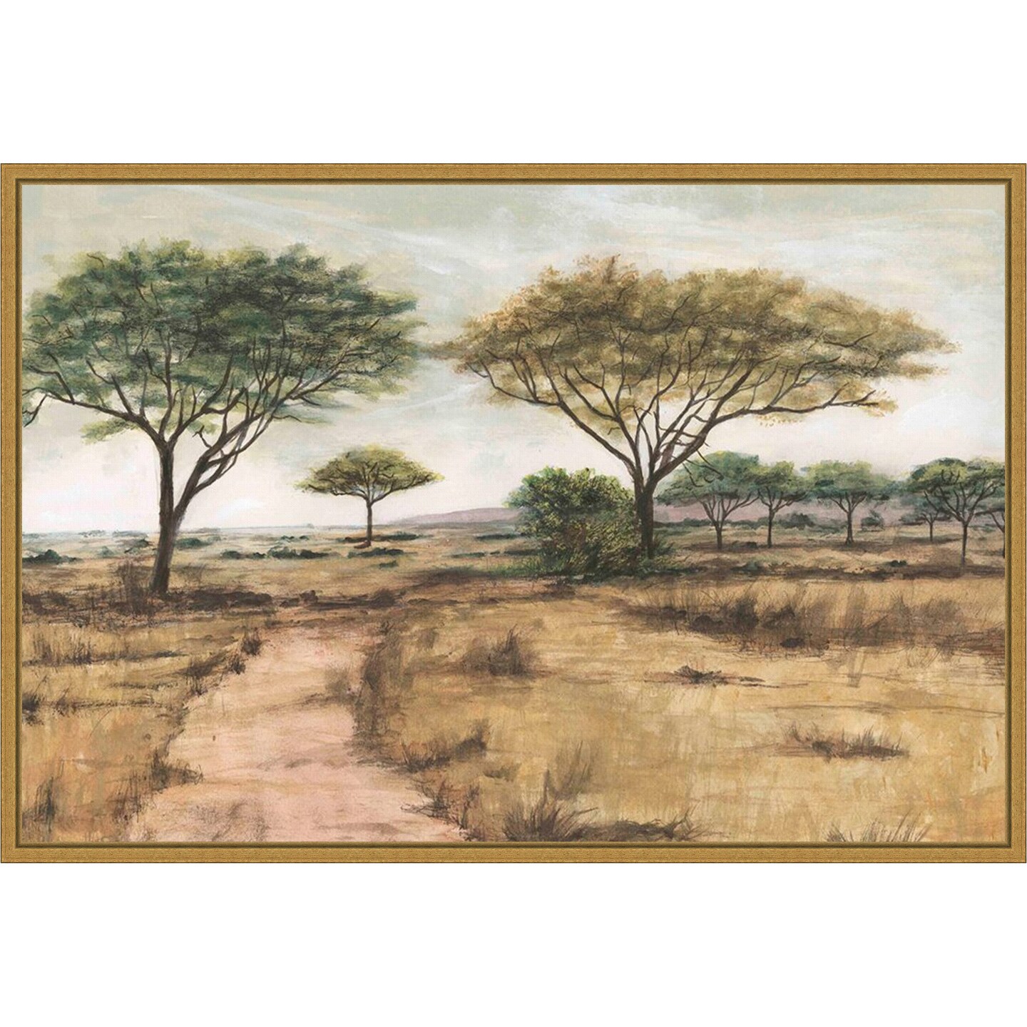 Savanna Plain I by Michael Willett Framed Canvas Wall Art