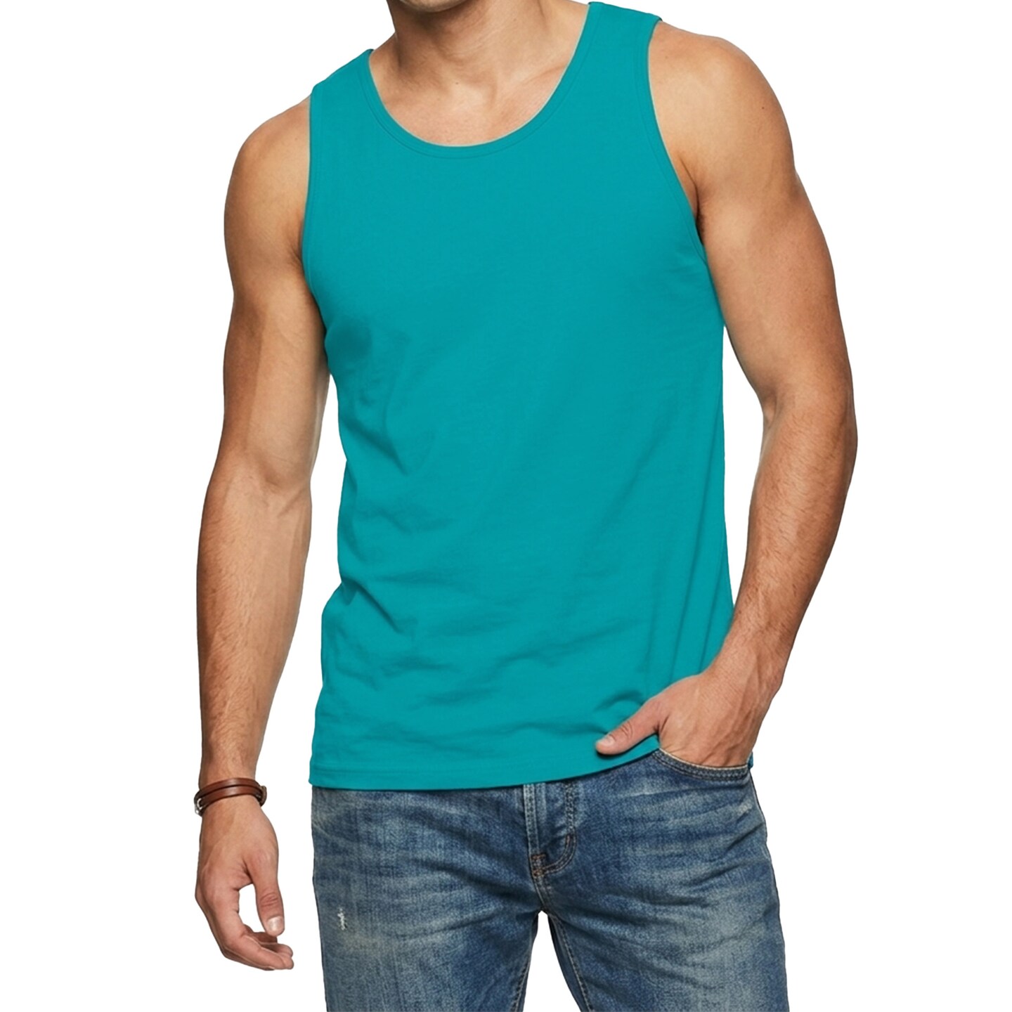 Next Level Men’s Cotton Muscle Tank, Casual Sleeveless Tank Top Blanks for DIY Crafting