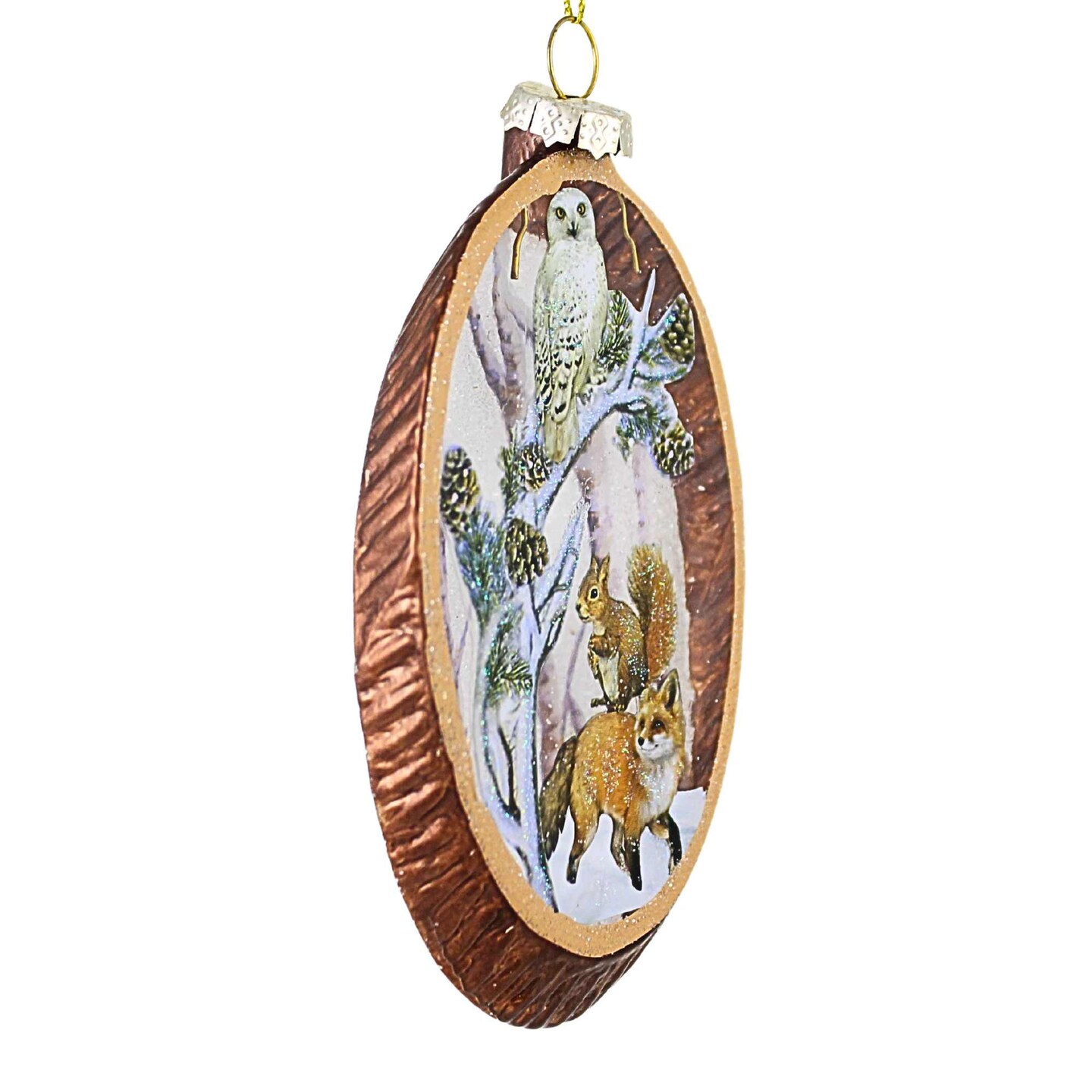 Kurt S. Adler 5.5 Inch Woodland Ornament Christmas Tree Ornament ,