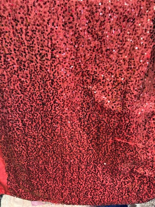 1 Yard Sequin Taffeta Fabric Sparkly Costume &#x26; Event Material 50&#x2013;54 Inches Wide