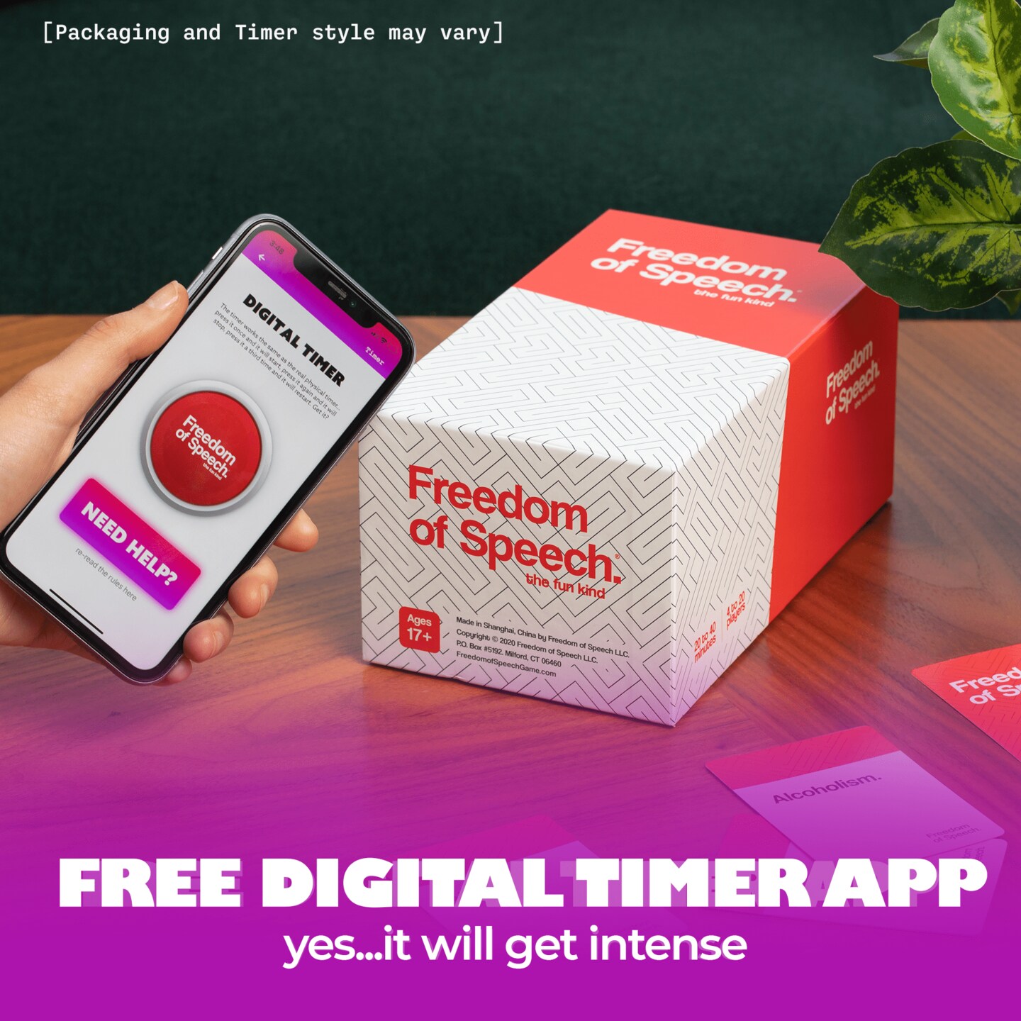 QUOKKA Freedom of Speech. Party Games - Guess The Word | Easy to Play - Card Family Board Game for Kids and Adults | Fast-Paced