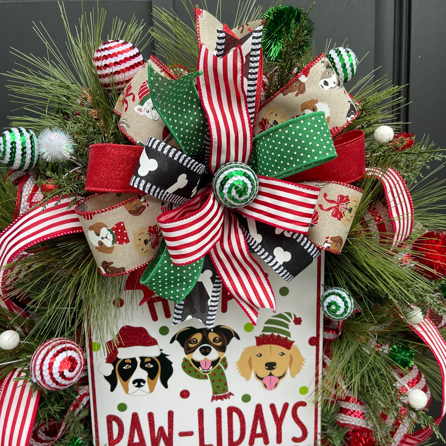 Christmas Fa nt Door Decor | Dog Christmas Decor | Merry Christmas good | Christmas Decor | Door Hanger | Door Wreath | Dog Lover