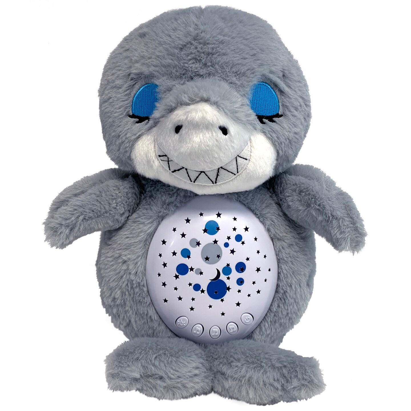 Happy Nappers: Lullabrites Sweet Dreams - Shark - Grey &#x26; Blue - Lights &#x26; Sounds Animal Plush, Plays 3 Lullabies, Color Changing, Day &#x26; Night, Kids