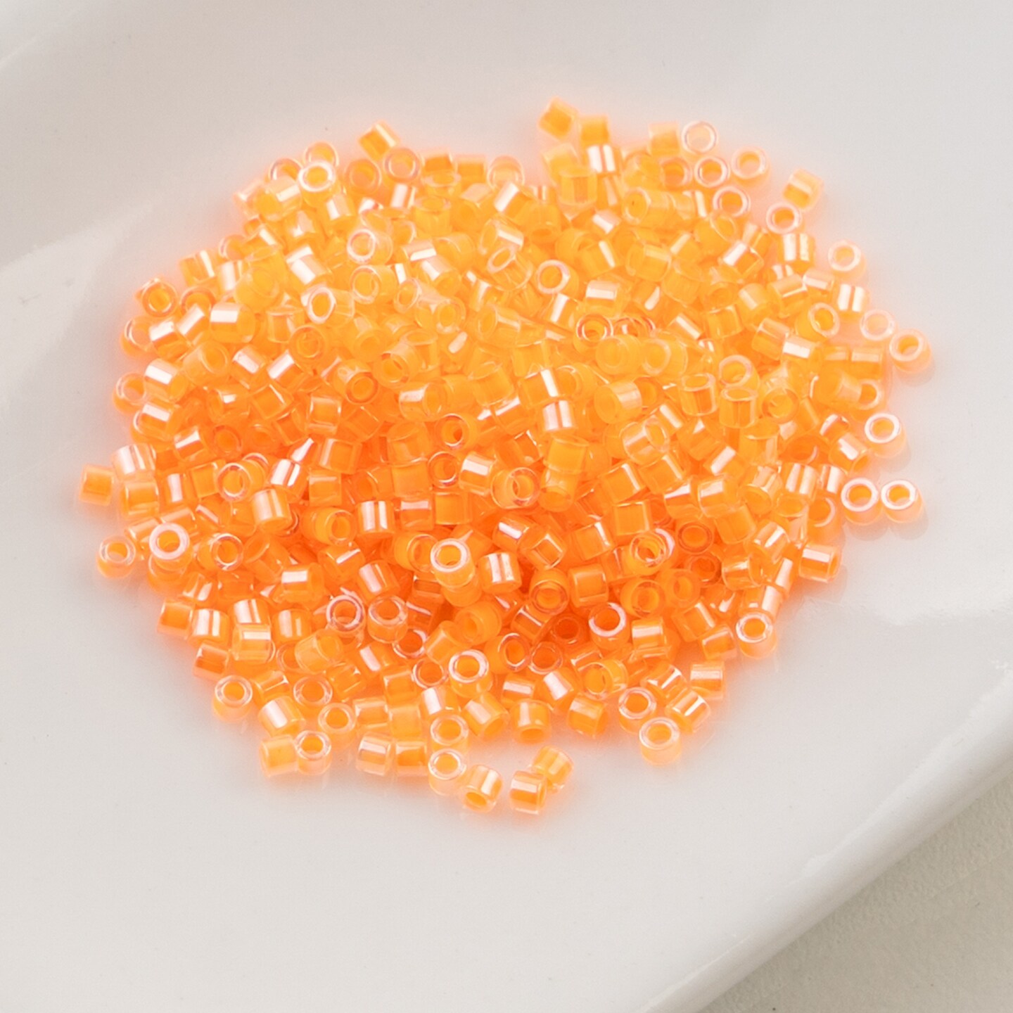 John Bead Neon Colors Cylin Beads 11/0 Glass Cylindrical Seed Beads, 25g