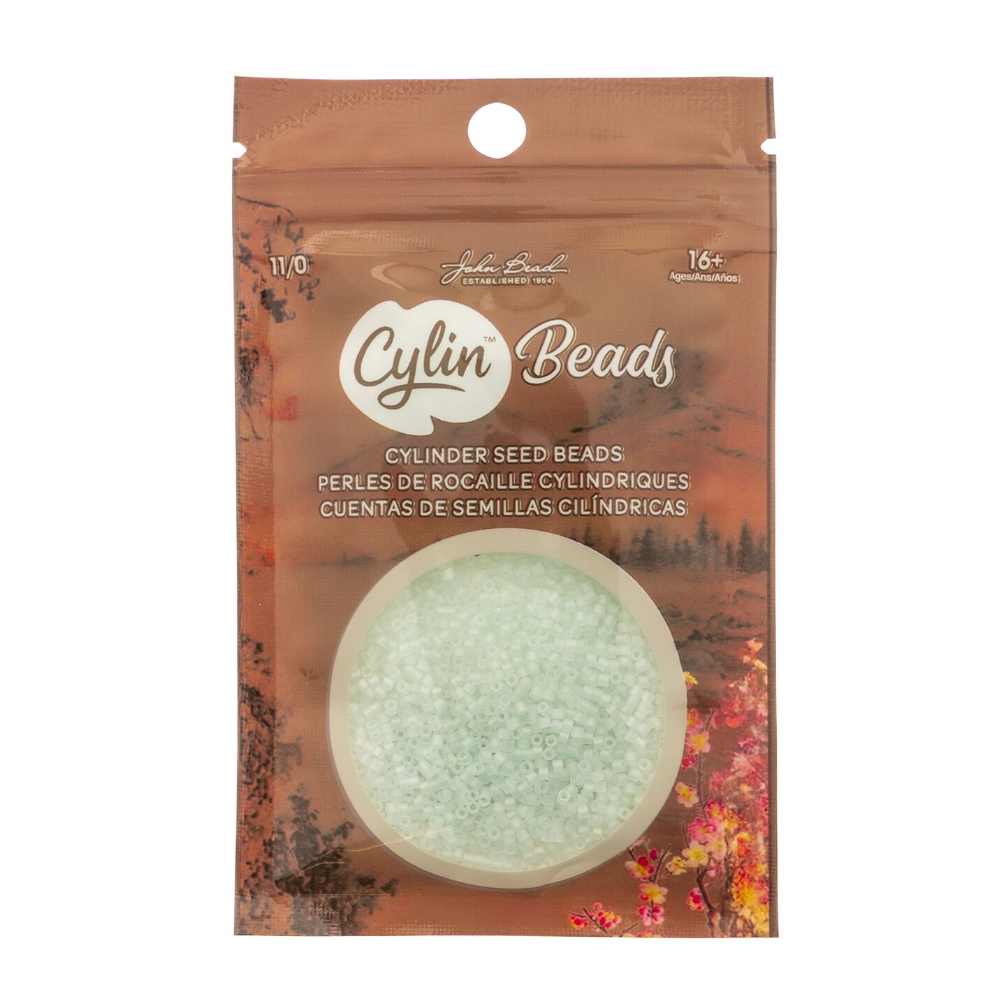 John Bead Matte Macaron Cylin Beads 11/0 Glass Cylindrical Seed Beads, 25g