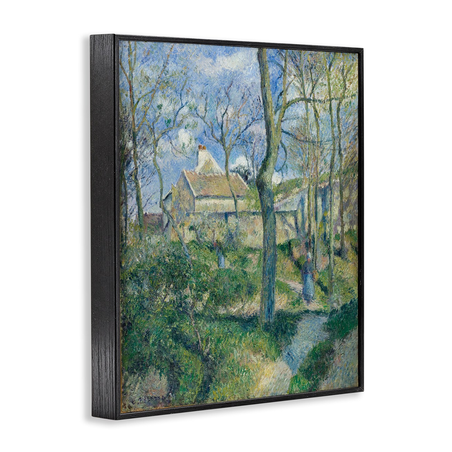 Stupell Industries Classical Village Cezanne Painting Framed Giclee Wall Art Design by one1000paintings
