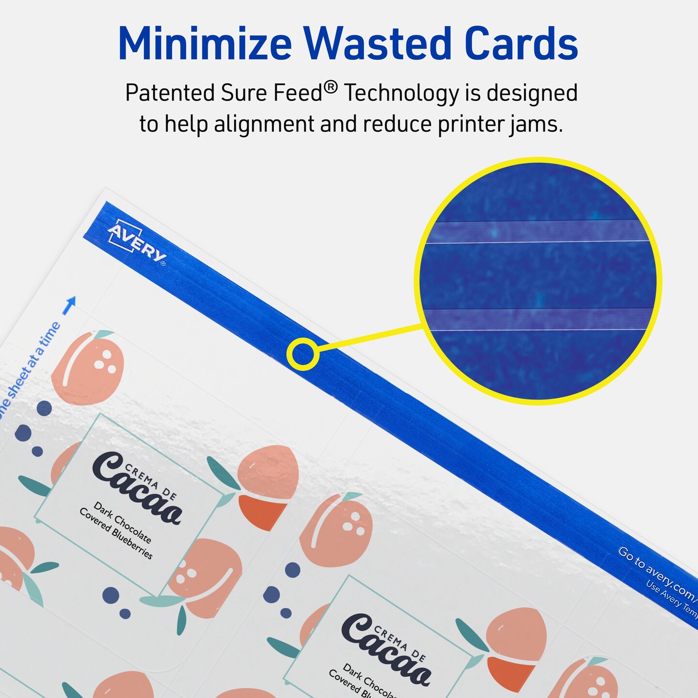 2-1/2&#x22; x 2-1/2&#x22; Square Rounded Corners, Glossy White Business Cards