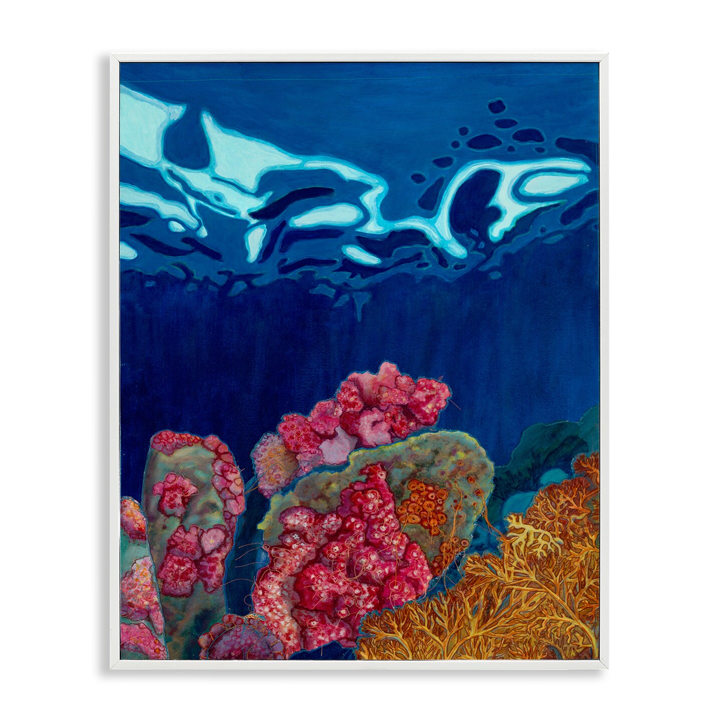 Stupell Industries Abstract Underwater Coral Framed Giclee Wall Art Design by Sara Everett