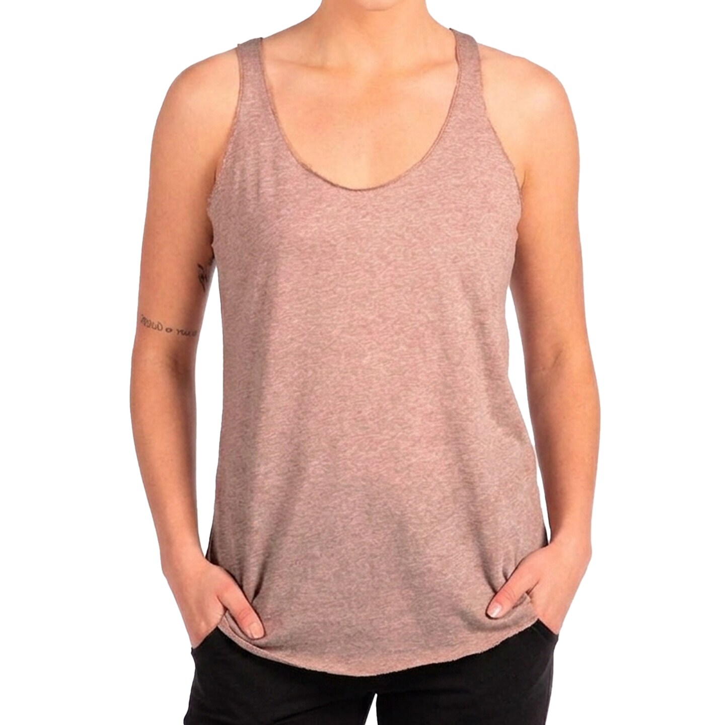 Next Level Women’s Triblend Racerback Tank, Soft Muscle Tank Top for Everyday