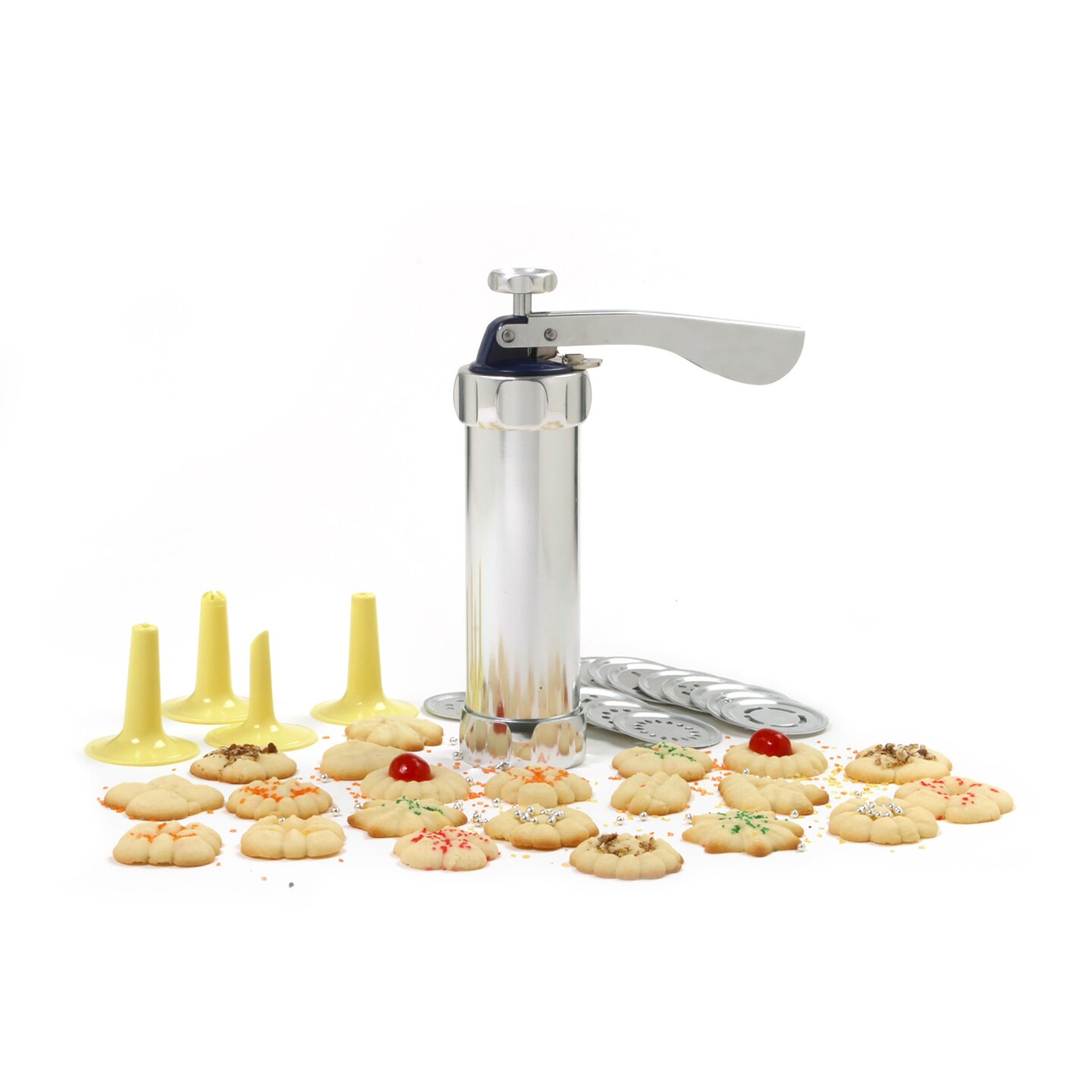 Norpro Deluxe Cookie Press and Icing Gun Set, 20 Discs & 4 Tips